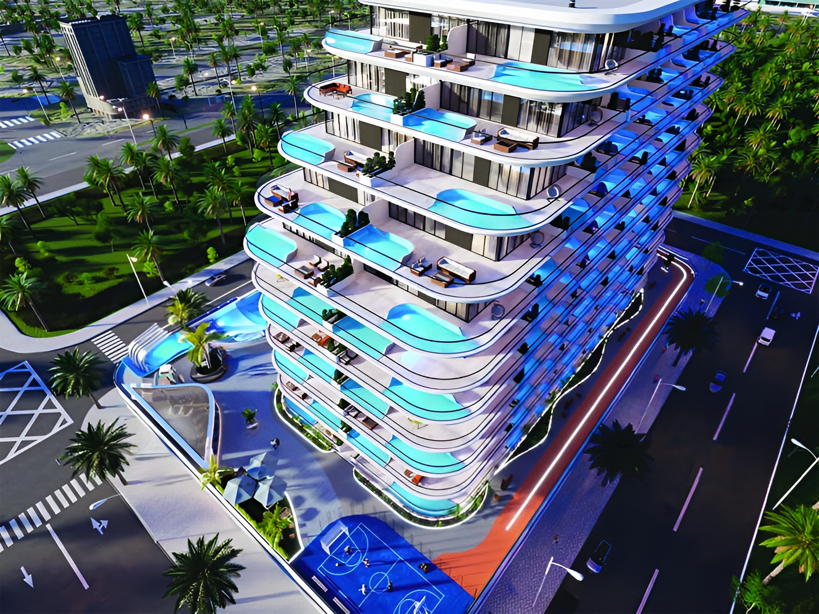 Samana Portofino unfolds in Dubai Production City, a haven where Italian Riviera charm meets urban sophistication. This residential gem crafts a narrative of elevated living through thoughtful design and attention to detail. Sleek lines and sun-drenched spaces define the architecture, drawing eyes upward and outward. Each home boasts a private pool, a liquid mirror reflecting Dubai's dynamic skyline. Studios and one to two-bedroom apartments offer versatile living options, each a canvas awaiting personal touches. Interiors breathe with natural light streaming through floor-to-ceiling windows. Balconies blur the line between indoors and out, expanding living spaces into the open air. Neutral palettes and premium finishes set the stage for individual expression. Kitchens hum with state-of-the-art appliances, inviting culinary creativity. A fitness center occupies space within the complex, outfitted with a range of equipment. Green spaces and walking paths wind through the property, adding natural elements to the urban setting. Dubai Production City thrums around Samana Portofino, a vibrant hub of activity and opportunity. Major arteries connect residents to the wider city while an array of dining, shopping and entertainment options lie within easy reach. Starting at AED 676K Samana Portofino by Samana offers studios and one to two-bedroom apartments. The handover is expected in Q1 2026 with a 50/50 payment plan.