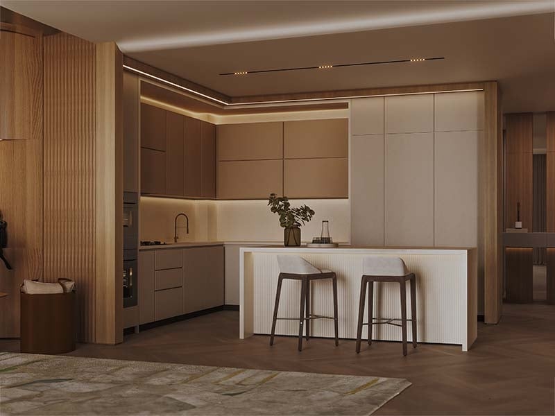 Binghatti Grove by Binghatti Developers offers a luxurious selection of 1 to 3-bedroom apartments in the family-friendly community of Jumeirah Village Circle (JVC). These off-plan apartments combine biophilic design with contemporary elegance, creating a unique blend of comfort and sustainability. Each residence features eco-friendly materials and sustainable facades, offering a mindful living environment for modern Dubai. The project provides an array of exceptional amenities, including a serene pool deck, outdoor yoga area, sports courts, and dedicated kids’ play areas. Residents can also enjoy an outdoor fitness zone and paddle courts, making it perfect for those looking to lead an active lifestyle. Additionally, the development offers stunning views of the surrounding green spaces, enhancing the overall living experience. Binghatti Grove’s prime location in JVC ensures easy access to Al Khail Road and Sheikh Mohammed Bin Zayed Road, allowing residents to reach key destinations like Downtown Dubai, Dubai Marina, and Dubai International Airport in under 25 minutes. The proximity to Circle Mall, parks, schools, and healthcare facilities adds further convenience for families and professionals. Starting at AED 1.2M, Binghatti Grove at JVC offers 1 to 3-bedroom apartments. The handover is expected in Q4 2026 with a 70/30 payment plan.