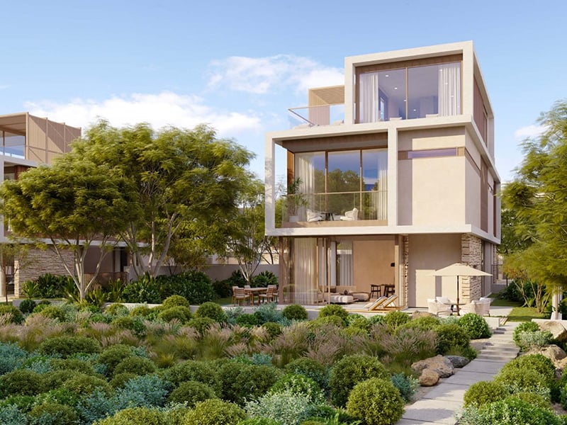The Acres II by Meraas presents an exclusive collection of 5 to 7-bedroom villas, starting at AED 13.5M. A harmonious blend of elegance and sophistication, these homes offer expansive layouts designed for those who value both space and privacy. The villas are masterfully crafted, with large, open living areas that flow effortlessly into one another, creating a sense of freedom and fluidity. The gourmet kitchens, equipped with the finest finishes, offer a seamless transition into living and dining spaces, making them perfect for both intimate gatherings and larger social occasions. Luxurious bedrooms are generously proportioned, each featuring bespoke wardrobes, while the bathrooms are elegantly designed with top-tier fixtures and finishes. Surrounded by pristine landscaping, the community offers a range of exceptional amenities, including a lagoon clubhouse, a tranquil community park and a wellness-focused juice bar. A primary school adds convenience, ensuring that families can live in a setting that offers both peace and accessibility. Starting at AED 13.5M, The Acres II by Meraas offers 5 to 7-bedroom standalone villas. The handover is expected in Q4 2027 with a 65/35 payment plan.