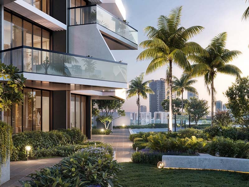 Binghatti Grove by Binghatti Developers offers a luxurious selection of 1 to 3-bedroom apartments in the family-friendly community of Jumeirah Village Circle (JVC). These off-plan apartments combine biophilic design with contemporary elegance, creating a unique blend of comfort and sustainability. Each residence features eco-friendly materials and sustainable facades, offering a mindful living environment for modern Dubai. The project provides an array of exceptional amenities, including a serene pool deck, outdoor yoga area, sports courts, and dedicated kids’ play areas. Residents can also enjoy an outdoor fitness zone and paddle courts, making it perfect for those looking to lead an active lifestyle. Additionally, the development offers stunning views of the surrounding green spaces, enhancing the overall living experience. Binghatti Grove’s prime location in JVC ensures easy access to Al Khail Road and Sheikh Mohammed Bin Zayed Road, allowing residents to reach key destinations like Downtown Dubai, Dubai Marina, and Dubai International Airport in under 25 minutes. The proximity to Circle Mall, parks, schools, and healthcare facilities adds further convenience for families and professionals. Starting at AED 1.2M, Binghatti Grove at JVC offers 1 to 3-bedroom apartments. The handover is expected in Q4 2026 with a 70/30 payment plan.
