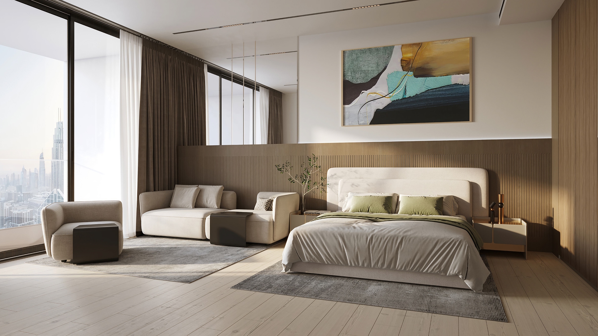 Aurora by Binghatti at Jumeirah Village Circle unfolds a new chapter in urban living. This project introduces a blend of simplicity and precision, seamlessly integrating with its surroundings. The design resonates with the rhythm of city life while creating a tranquil space for its residents. Aurora brings together form and function. The clean lines of its architecture are a testament to thoughtful design, aiming for a seamless blend with the cityscape. The facade engages with the skyline while providing a calm backdrop for residents. Inside, Aurora offers a range of living spaces from studios to 1-2 bedroom apartments. Each unit is crafted to enhance everyday life, maximizing natural light and providing a sense of openness. The interiors are designed with practicality in mind, balancing comfort with simplicity. The amenities at Aurora are tailored to support a balanced lifestyle. From the pools for all ages to the yoga area and fitness facilities, each element is positioned to foster well-being. Green spaces and relaxation areas invite residents to enjoy moments of peace amidst the city's rhythm.