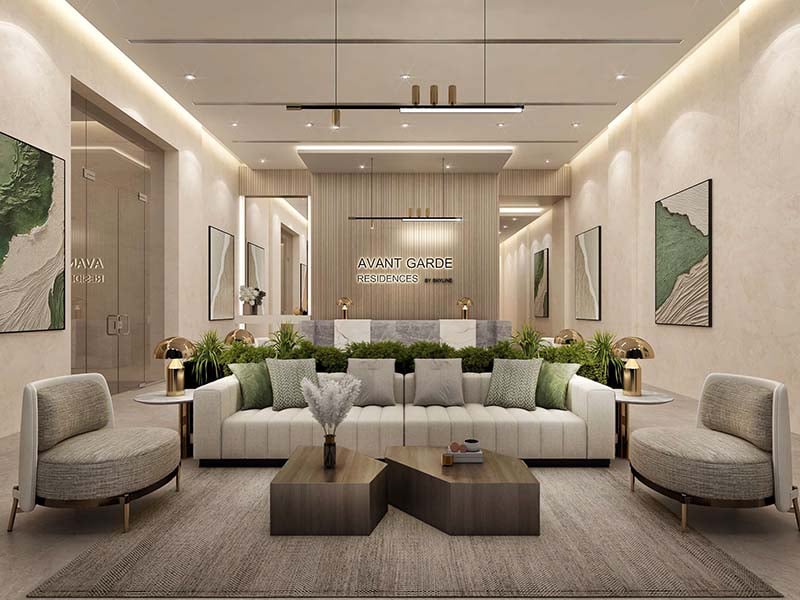 Avant Garde Residences, nestled in the heart of Jumeirah Village Circle, stands as a testament to thoughtful contemporary architecture. Its façade, adorned with subtle staggered curves, pays homage to the undulating dunes of the Arabian desert and the rhythmic tides of the nearby gulf. Striking a delicate balance between technical functionality and elegant aesthetics, the building's orientation was carefully orchestrated to optimize views from every apartment. This strategic positioning ensures practical living spaces and breathtaking perspectives throughout. Each detail of Avant Garde Residences speaks to a commitment to craftsmanship of the highest caliber. From the spacious interiors to the meticulously chosen materials, residents are assured of uncompromising quality and enduring value. Soft, soothing pastels coupled with a natural material palette create an atmosphere of timeless elegance and warmth. World-class fixtures and fittings further enhance this environment, promising durability and longevity. Floor-to-ceiling windows flood the interiors with natural light, seamlessly merging indoor and outdoor spaces. Thoughtfully designed balcony areas offer residents a retreat to enjoy fresh air and open skies. Starting at an accessible AED 650K, Avant Garde Residences by Skyline Builders presents a range of studio and one to two-bedroom apartments. The handover is slated for Q4 2026 with a convenient 50/50 payment plan.