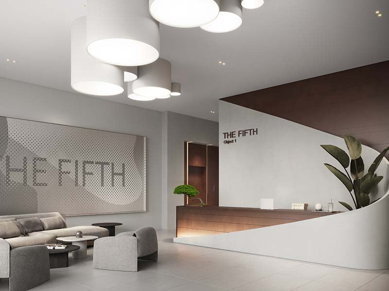 The Fifth Tower by Object 1 in Jumeirah Village Circle stands as a striking addition to Dubai's skyline. This 36-floor project offers studios and one to two-bedroom apartments designed with clean lines and modern elements. The Fifth Tower features spaces that flow with ease. Each unit offers a neutral palette and spacious layout, ensuring a calm and inviting atmosphere. Large windows draw in light and frame views of the city. Inside, wood accents and thoughtful finishes add warmth and a sense of home. Residents enter through a welcoming lobby lounge with seating and concierge services. Amenities cater to diverse needs. A pool and kid’s play area provide spaces for leisure, while a gym supports an active lifestyle. An indoor cinema adds a touch of entertainment. Each shared space enhances the living experience, fostering a sense of community. Living at The Fifth Tower at Jumeirah Village Circle means enjoying a blend of urban convenience and peaceful spaces. The thoughtful layout and design choices ensure each home is both functional and pleasing to the eye. It's a place where residents can relax, entertain and thrive. Starting at AED 554K, The Fifth Tower by Object 1 offers studios and one to two-bedroom apartments. The handover is expected in Q4 2026 with a 60/40 payment plan.
