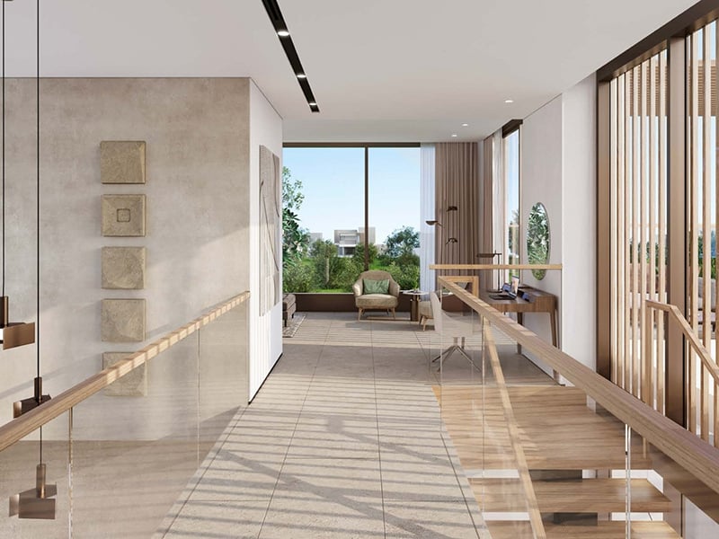 The Acres II by Meraas presents an exclusive collection of 5 to 7-bedroom villas, starting at AED 13.5M. A harmonious blend of elegance and sophistication, these homes offer expansive layouts designed for those who value both space and privacy. The villas are masterfully crafted, with large, open living areas that flow effortlessly into one another, creating a sense of freedom and fluidity. The gourmet kitchens, equipped with the finest finishes, offer a seamless transition into living and dining spaces, making them perfect for both intimate gatherings and larger social occasions. Luxurious bedrooms are generously proportioned, each featuring bespoke wardrobes, while the bathrooms are elegantly designed with top-tier fixtures and finishes. Surrounded by pristine landscaping, the community offers a range of exceptional amenities, including a lagoon clubhouse, a tranquil community park and a wellness-focused juice bar. A primary school adds convenience, ensuring that families can live in a setting that offers both peace and accessibility. Starting at AED 13.5M, The Acres II by Meraas offers 5 to 7-bedroom standalone villas. The handover is expected in Q4 2027 with a 65/35 payment plan.