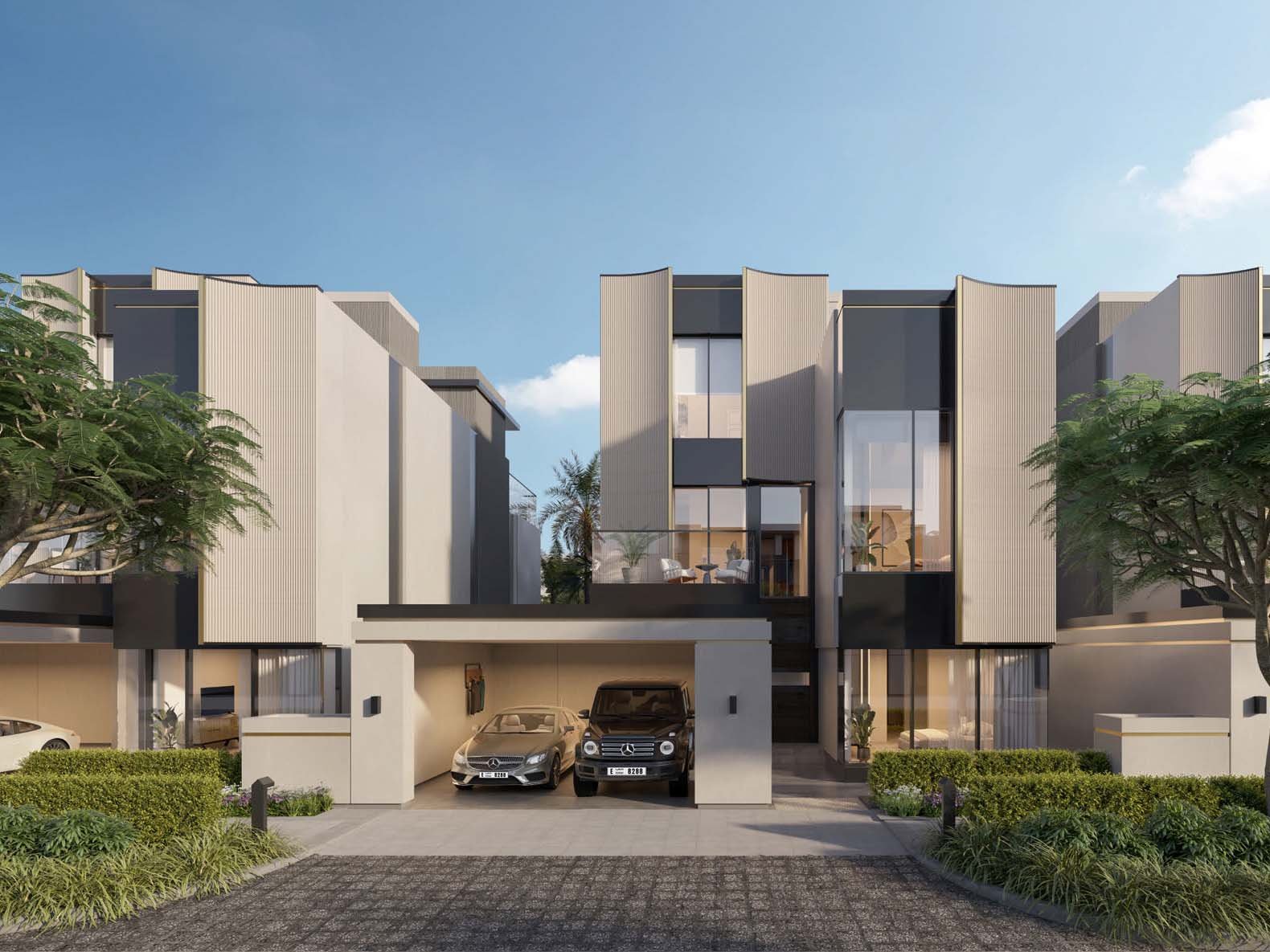 Ellington Properties unveils The Watercrest, a new addition to Mohammed Bin Rashid City. The community is defined by its flowing water features which elegantly merge with beautifully landscaped green spaces and gracefully curved pathways. Three distinct neighborhoods form The Watercrest. The Riverine offers 31 homes, each embracing the water's edge. The Alcove, with 25 units, provides intimate spaces for those who value privacy. The Arcadia rounds out the community with 28 residences, balancing openness and seclusion. Townhouses and villas stand in harmony with their surroundings. Three-bedroom townhouses flow from room to room while four-bedroom villas expand possibilities for family life. Large windows frame ever-changing views of gardens and water features. Inside, materials engage the senses. Wood warms underfoot, stone cools to the touch. Light plays across surfaces, shifting moods from dawn to dusk. Outdoor spaces become natural extensions of home from cozy balconies to spacious gardens. A river club anchors community life, its plunge pool a gathering point on warm days. Fitness and yoga studios promote well-being while an outdoor cinema brings neighbors together under the stars. Children find their own spaces in play areas and a dedicated kids' club.