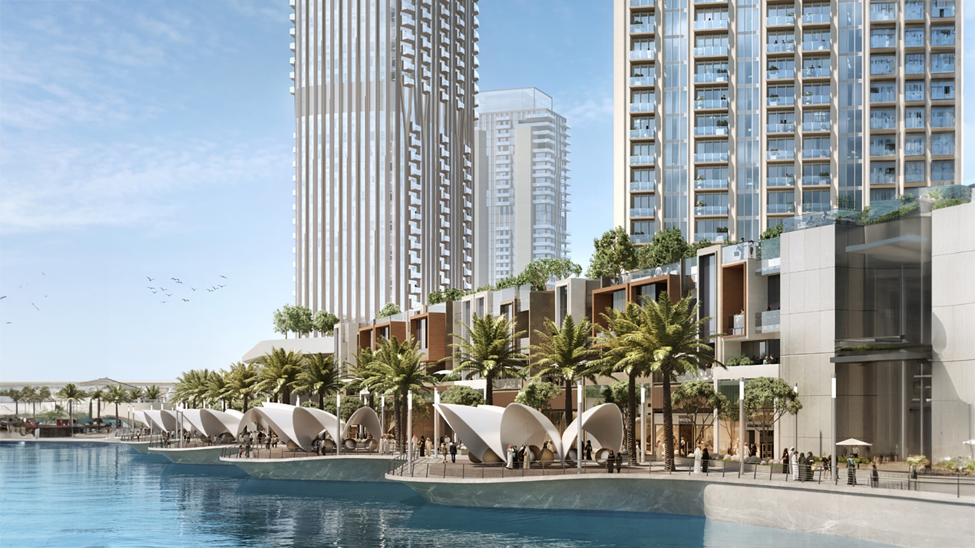 Arlo by Emaar sits in Dubai Creek Harbour, where modern design meets the gentle flow of the creek. This project offers a range of 1 to 3-bedroom apartments and 3-bedroom townhouses. Each home features open spaces and large windows that draw in natural light. Balconies extend the living area, inviting the outdoors in. In Arlo at Dubai Creek Harbour, daily life blends with the quiet charm of the water's edge. Paths wind through green spaces, perfect for leisurely strolls or morning runs. The nearby creek promenade offers spots for dining and shopping, creating a lively yet serene environment. Interiors at Arlo reflect thoughtful design. The blend of sleek lines and natural materials gives each space a calm, balanced feel. Kitchens, bedrooms and bathrooms are fitted with quality fixtures, ensuring comfort and style. Residents enjoy a range of amenities. The fitness center and pool provide spaces to relax and stay active while the yoga room and meditation areas offer a retreat for the mind. Children have dedicated play areas, both indoors and outdoors.