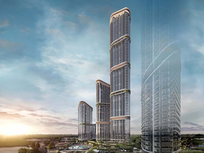 Skyscape Altius by Sobha Realty rises in Sobha Hartland II. It offers a blend of modern design and urban charm. The tower stands tall with 85 stories, each crafted to provide a sense of space and light. Here, every home opens to views of clear waters and the vibrant cityscape. The balance between natural beauty and urban life is seamless. Inside, you will find spaces designed for comfort and elegance. The layout of each apartment reflects a thoughtful approach to living. From one-bedroom to three-bedroom options, each home caters to different needs and preferences. The interiors showcase a blend of form and function, creating spaces that are both stylish and practical. Skyscape Altius at Sobha Hartland II offers more than just a place to live. It provides a lifestyle where the details matter. The open spaces and high ceilings add to the feeling of freedom and light. The views from the windows are more than just a sight; they are part of the living experience. This project is designed for those who seek both tranquility and connection to the city's pulse.