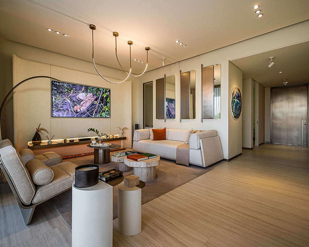 Located in the heart of Mohammed Bin Rashid City, Keturah Reserve Residences by MAG Group offers a stunning collection of 1 to 2-bedroom apartments.  The residences present fully furnished, open-plan designs that discard traditional corridors and hallways. This choice optimizes the flow of passage, creating spaces that feel expansive and interconnected. Here, every corner serves a purpose, contributing to an uncluttered, harmonious living experience. Custom-designed furniture and fixtures enhance the seamless integration of form and function. Thoughtfully curated for each space, they effortlessly blend into the interior, fostering a sense of unrestricted movement.  In a unique marriage of architecture and nature, both the interior and exterior facades of Keturah Reserve are fashioned from the same raw materials and colors. This intentional choice subtly merges the development with the surrounding desert landscape, creating a visual harmony that extends beyond its walls. Strategically located in Meydan, Keturah Reserve Residences holds the distinction of being the only residential development in Dubai with a direct 7-minute link to Downtown. With four separate exits onto the city's main thoroughfares, residents enjoy unparalleled connectivity and accessibility. Starting at AED 3.9M, the handover for Keturah Reserve Residences by MAG Group is anticipated in Q4 2026 with a 60/40 payment plan.