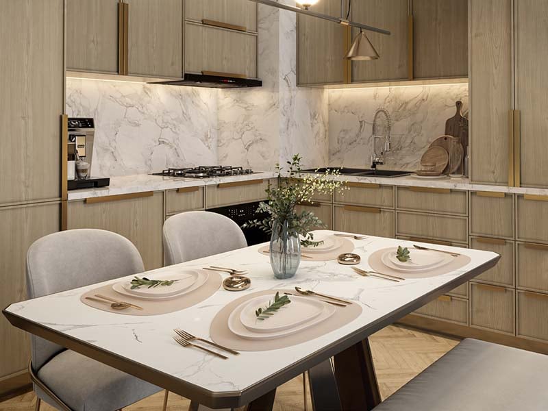 Taormina Village, a residential sanctuary crafted by Reportage Properties, offers a diverse range of thoughtfully designed residences. Here, simplicity and comfort converge to redefine high-end living. Discover a selection of 3 & 4-bedroom townhouses and 3 & 5-bedroom villas, totaling 530 meticulously curated homes. Architectural brilliance defines Taormina Village with each residence meticulously crafted to adhere to the highest international standards of design, quality and space. Embrace a lifestyle of contemporary elegance as you step inside these spacious abodes, where functionality seamlessly blends with modern design elements. Facades adorned with features that epitomize luxury living invite residents to enjoy private balconies, terraces and kitchens designed for culinary experiences. Double glazed windows provide energy efficiency and sound insulation, ensuring optimal comfort in every living space. Beyond the interiors, Taormina Village offers a wealth of amenities and services designed to transform daily life into a recreational retreat. Engage in multi-sport activities or unwind in leisurely designed spaces, where BBQ areas, tennis courts and gyms foster a sense of community. Lush landscapes, jogging tracks and retail outlets further enrich the living experience. Starting at AED 2.8M, Taormina Village by Reportage Properties offers 3 & 4-bedroom townhouses and 3 & 5-bedroom villas. The handover is expected in Q1 2027 with a 30/70 payment plan.