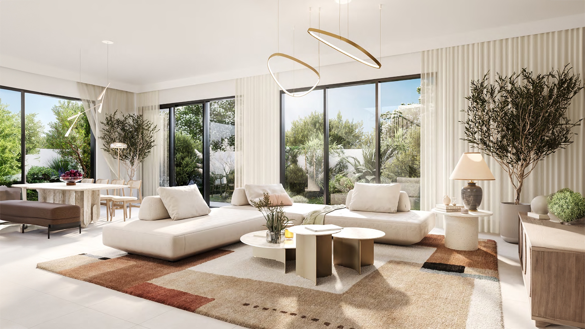 Golf Lane by Emaar stands at the edge of Emaar South, where a refined design meets the green expanse of a golf course. The townhouses and villas extend over lush fairways, integrating the landscape with ease. Each home offers a space where natural light filters through large windows and private terraces overlook the rolling greens. Each residence features broad windows that invite natural light and frame views of the verdant landscape. Private terraces and gardens extend the living space outdoors, creating a harmonious link with nature. The design of Golf Lane emphasizes simplicity and functionality with layouts that prioritize ease of living. Paths and green spaces are thoughtfully integrated, encouraging a relaxed lifestyle while maintaining proximity to urban amenities. The community's layout fosters a sense of calm with quiet streets and green corridors that offer a serene environment. The location of Golf Lane provides convenient access to key areas of Dubai. Major routes are easily reachable, ensuring that residents are well-connected while enjoying the peaceful setting. The balance between city accessibility and suburban tranquility is a key feature of the development.