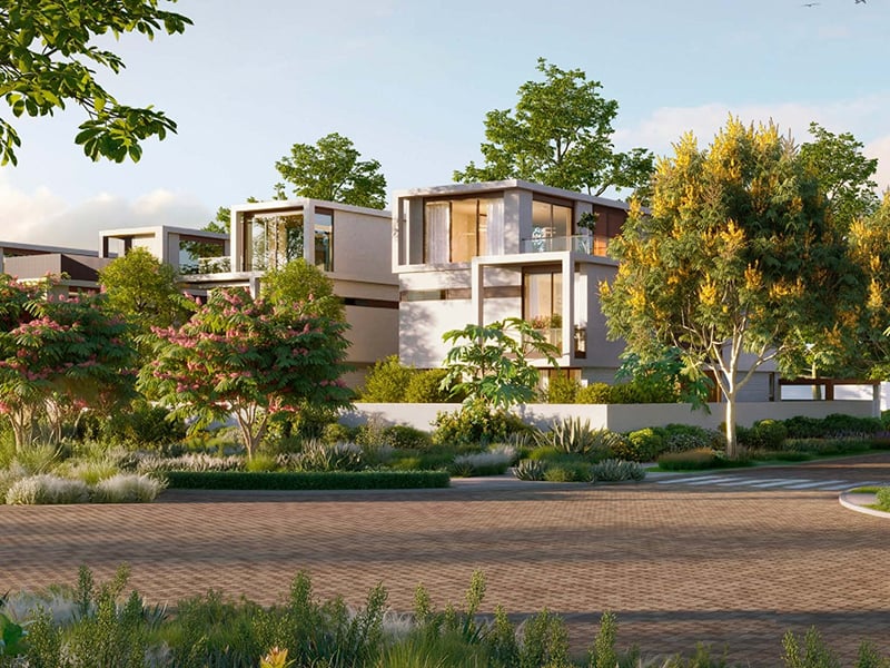 The Acres II by Meraas presents an exclusive collection of 5 to 7-bedroom villas, starting at AED 13.5M. A harmonious blend of elegance and sophistication, these homes offer expansive layouts designed for those who value both space and privacy. The villas are masterfully crafted, with large, open living areas that flow effortlessly into one another, creating a sense of freedom and fluidity. The gourmet kitchens, equipped with the finest finishes, offer a seamless transition into living and dining spaces, making them perfect for both intimate gatherings and larger social occasions. Luxurious bedrooms are generously proportioned, each featuring bespoke wardrobes, while the bathrooms are elegantly designed with top-tier fixtures and finishes. Surrounded by pristine landscaping, the community offers a range of exceptional amenities, including a lagoon clubhouse, a tranquil community park and a wellness-focused juice bar. A primary school adds convenience, ensuring that families can live in a setting that offers both peace and accessibility. Starting at AED 13.5M, The Acres II by Meraas offers 5 to 7-bedroom standalone villas. The handover is expected in Q4 2027 with a 65/35 payment plan.