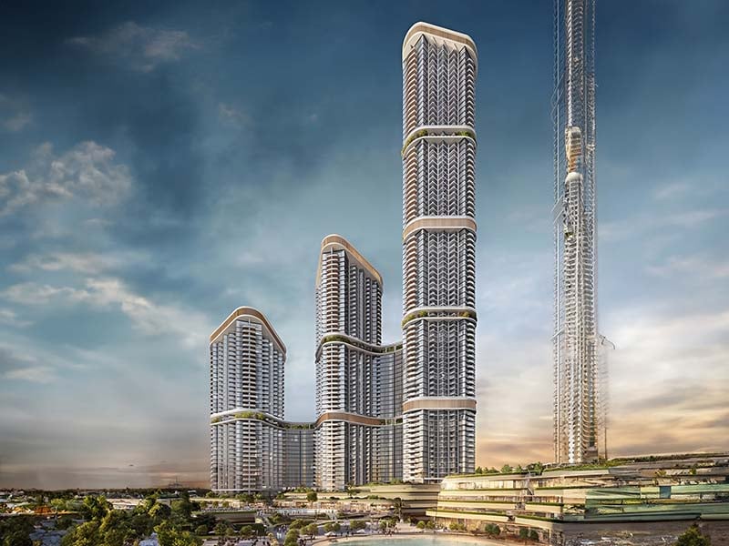 Skyscape Altius by Sobha Realty rises in Sobha Hartland II. It offers a blend of modern design and urban charm. The tower stands tall with 85 stories, each crafted to provide a sense of space and light. Here, every home opens to views of clear waters and the vibrant cityscape. The balance between natural beauty and urban life is seamless. Inside, you will find spaces designed for comfort and elegance. The layout of each apartment reflects a thoughtful approach to living. From one-bedroom to three-bedroom options, each home caters to different needs and preferences. The interiors showcase a blend of form and function, creating spaces that are both stylish and practical. Skyscape Altius at Sobha Hartland II offers more than just a place to live. It provides a lifestyle where the details matter. The open spaces and high ceilings add to the feeling of freedom and light. The views from the windows are more than just a sight; they are part of the living experience. This project is designed for those who seek both tranquility and connection to the city's pulse.
