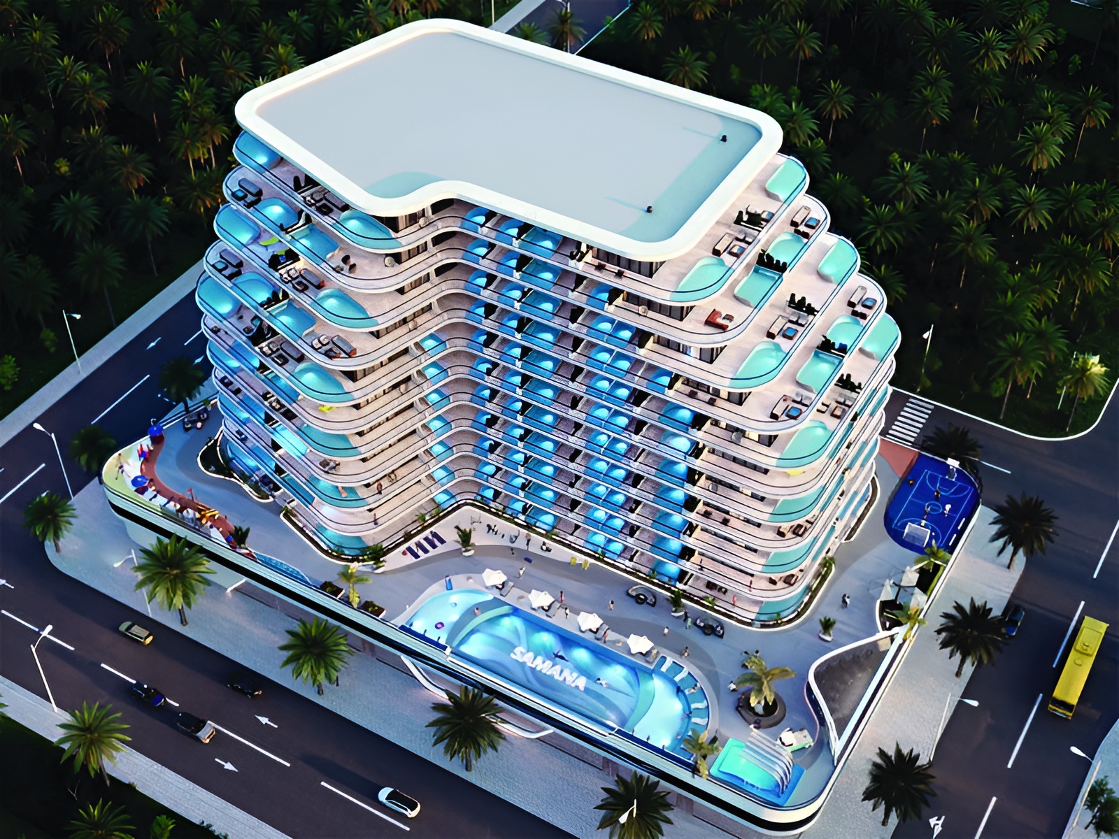 Samana Portofino unfolds in Dubai Production City, a haven where Italian Riviera charm meets urban sophistication. This residential gem crafts a narrative of elevated living through thoughtful design and attention to detail. Sleek lines and sun-drenched spaces define the architecture, drawing eyes upward and outward. Each home boasts a private pool, a liquid mirror reflecting Dubai's dynamic skyline. Studios and one to two-bedroom apartments offer versatile living options, each a canvas awaiting personal touches. Interiors breathe with natural light streaming through floor-to-ceiling windows. Balconies blur the line between indoors and out, expanding living spaces into the open air. Neutral palettes and premium finishes set the stage for individual expression. Kitchens hum with state-of-the-art appliances, inviting culinary creativity. A fitness center occupies space within the complex, outfitted with a range of equipment. Green spaces and walking paths wind through the property, adding natural elements to the urban setting. Dubai Production City thrums around Samana Portofino, a vibrant hub of activity and opportunity. Major arteries connect residents to the wider city while an array of dining, shopping and entertainment options lie within easy reach. Starting at AED 676K Samana Portofino by Samana offers studios and one to two-bedroom apartments. The handover is expected in Q1 2026 with a 50/50 payment plan.