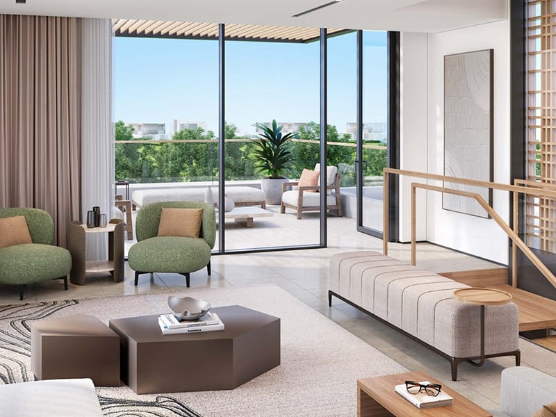 The Acres II by Meraas presents an exclusive collection of 5 to 7-bedroom villas, starting at AED 13.5M. A harmonious blend of elegance and sophistication, these homes offer expansive layouts designed for those who value both space and privacy. The villas are masterfully crafted, with large, open living areas that flow effortlessly into one another, creating a sense of freedom and fluidity. The gourmet kitchens, equipped with the finest finishes, offer a seamless transition into living and dining spaces, making them perfect for both intimate gatherings and larger social occasions. Luxurious bedrooms are generously proportioned, each featuring bespoke wardrobes, while the bathrooms are elegantly designed with top-tier fixtures and finishes. Surrounded by pristine landscaping, the community offers a range of exceptional amenities, including a lagoon clubhouse, a tranquil community park and a wellness-focused juice bar. A primary school adds convenience, ensuring that families can live in a setting that offers both peace and accessibility. Starting at AED 13.5M, The Acres II by Meraas offers 5 to 7-bedroom standalone villas. The handover is expected in Q4 2027 with a 65/35 payment plan.