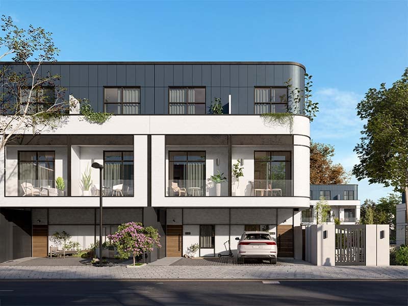 Taormina Village, a residential sanctuary crafted by Reportage Properties, offers a diverse range of thoughtfully designed residences. Here, simplicity and comfort converge to redefine high-end living. Discover a selection of 3 & 4-bedroom townhouses and 3 & 5-bedroom villas, totaling 530 meticulously curated homes. Architectural brilliance defines Taormina Village with each residence meticulously crafted to adhere to the highest international standards of design, quality and space. Embrace a lifestyle of contemporary elegance as you step inside these spacious abodes, where functionality seamlessly blends with modern design elements. Facades adorned with features that epitomize luxury living invite residents to enjoy private balconies, terraces and kitchens designed for culinary experiences. Double glazed windows provide energy efficiency and sound insulation, ensuring optimal comfort in every living space. Beyond the interiors, Taormina Village offers a wealth of amenities and services designed to transform daily life into a recreational retreat. Engage in multi-sport activities or unwind in leisurely designed spaces, where BBQ areas, tennis courts and gyms foster a sense of community. Lush landscapes, jogging tracks and retail outlets further enrich the living experience. Starting at AED 2.8M, Taormina Village by Reportage Properties offers 3 & 4-bedroom townhouses and 3 & 5-bedroom villas. The handover is expected in Q1 2027 with a 30/70 payment plan.