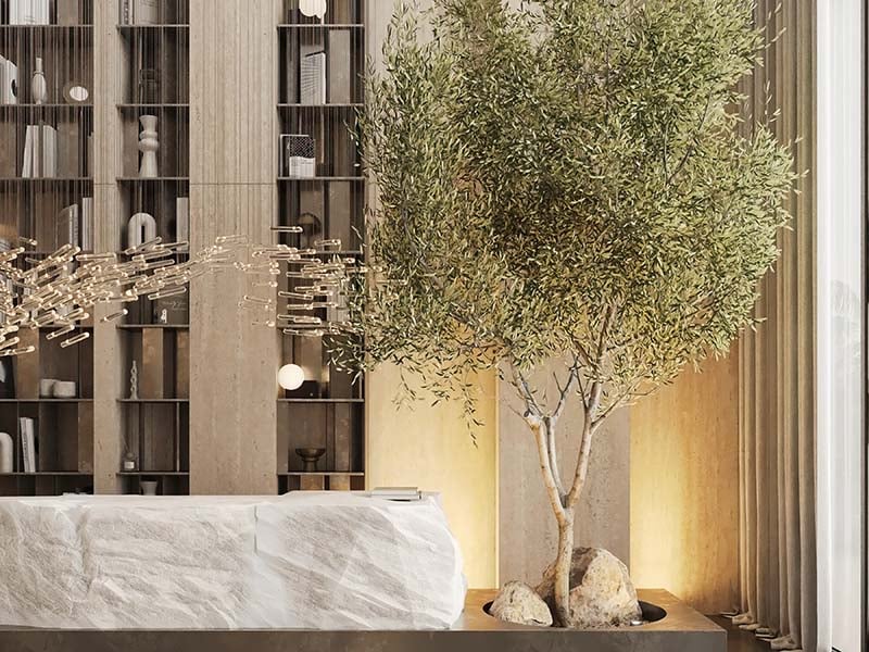 Cove by Imtiaz emerges in Dubailand as a vertical sanctuary. Its pearl white façade echoes the desert's timeless palette while its interiors redefine urban living. Within this tower, homes range from studios to two-bedroom retreats. Each space tells a story of thoughtful design. Kitchens become culinary stages with clean lines and intuitive layouts. Bathrooms transform into personal spas, marrying form and function. Bedrooms offer respite with views that frame Dubai's evolving skyline. Cove's true character unfolds in its shared spaces. An infinity pool seemingly merges with the horizon. For the active, a padel court awaits. A running track winds through the property, offering a path for morning jogs or evening strolls. Quieter moments find their place too. Serene cabanas offer pockets of tranquility. A yoga deck and a fully equipped gym, with its array of equipment, stand ready for those seeking a moment of calm or physical challenge. As day turns to evening, the open-air cinema flickers to life. Nearby, BBQ areas invite culinary experiments and social gatherings. Throughout Cove, green spaces create breathing room. These pockets of nature soften the urban edge, providing impromptu meeting spots or solitary retreats.