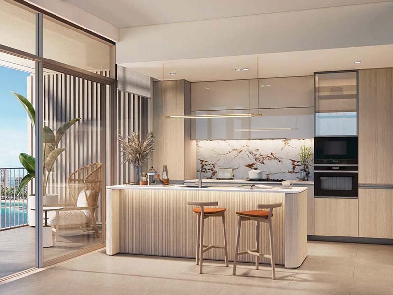 Bay Grove Residences by Nakheel offers a luxurious waterfront lifestyle in the heart of Dubai Islands. This stunning development features premium 1, 2 and 3-bedroom apartments, as well as exquisite 4-bedroom penthouses. Each residence is thoughtfully designed with spacious layouts, incorporating natural light and elegant finishes, creating a serene atmosphere. The interiors boast soft tones, warm wood accents and high-quality materials, ensuring a perfect blend of comfort and sophistication. Residents at Bay Grove Residences can indulge in a wide array of world-class amenities. The property includes an impressive infinity pool overlooking the ocean, beautifully landscaped podium gardens, a state-of-the-art fitness center and a dedicated kids’ play area. Additionally, the exclusive clubhouse and residents' lounge provide an elegant space for social gatherings and events, fostering a sense of community among residents. Located on Dubai Islands, Bay Grove Residences offers easy access to 20 kilometers of pristine beaches and a vibrant lifestyle surrounded by nature. The new Infinity Bridge connects these islands to the city, enhancing accessibility and convenience. Residents will appreciate the balance between urban living and tranquil coastal charm. Starting at AED 1.85M, Bay Grove Residences at Dubai Islands offers 1 to 3-bedroom apartments with handover expected in Q3 2028 and a 80/20 payment plan.
