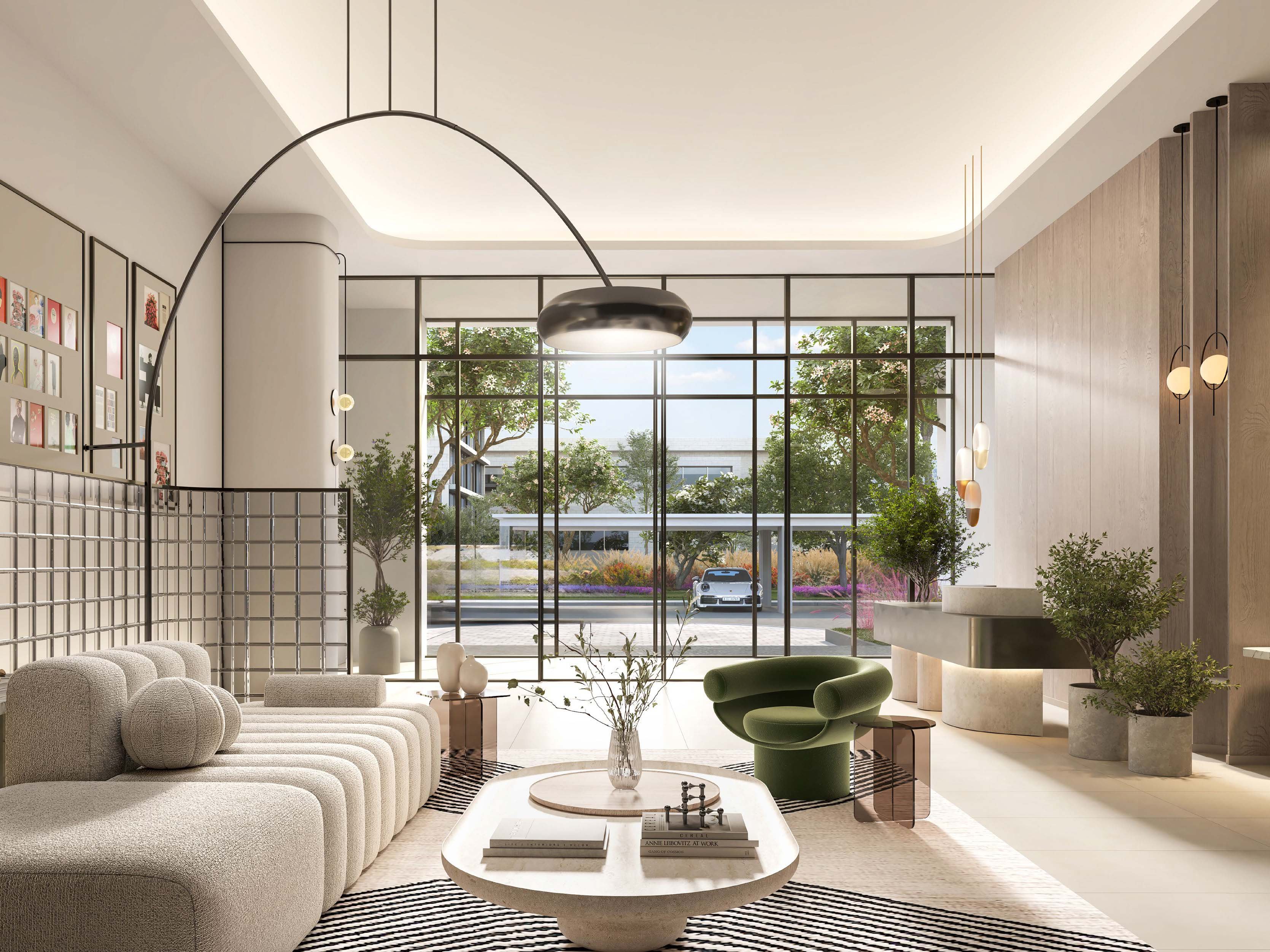 Ocean Cove unfolds at the heart of Rashid Yachts & Marina, a vibrant hub where the calm of waterfront living meets the electric buzz of Dubai. Here, spacious balconies frame stunning cityscapes while landscaped gardens create a tranquil atmosphere. Life at Ocean Cove revolves around beautifully designed homes. Open layouts and expansive windows bathe interiors in natural light, fostering a sense of spaciousness. Modern kitchens, featuring sleek countertops and top-of-the-line appliances, are well-equipped for any culinary endeavor. Masterfully crafted bathrooms offer a haven for relaxation with high-quality fixtures and elegant finishes. Bedrooms boast ample closet space for easy organization, ensuring a clutter-free environment. Ocean Cove seamlessly blends nature and city life. Lush terraces extend your living space outdoors, creating the perfect setting for relaxation or entertaining. Dubai's iconic landmarks are within easy reach, allowing you to embrace the city's rich history and vibrant energy while enjoying the tranquility of your waterfront haven. Residents can indulge in a curated selection of amenities designed for well-being and leisure. Unwind by the sleek pool, reminiscent of a secluded resort oasis. State-of-the-art fitness facilities provide the perfect environment for an active lifestyle. Lush gardens create a verdant escape, offering a welcome respite from the urban buzz.