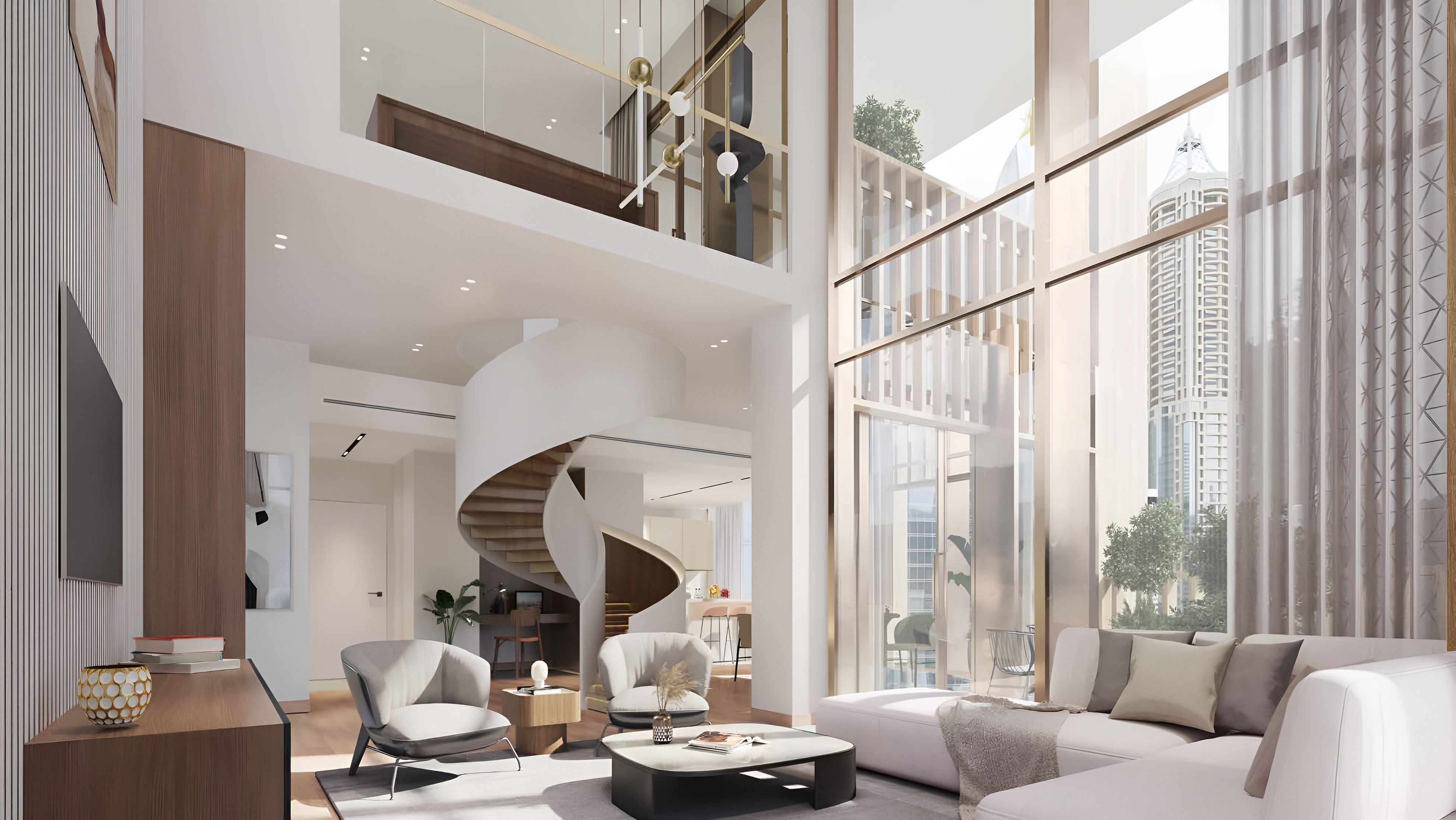 In the heart of Dubai International Financial Centre, DIFC Living ushers in a new era of city living. The residences at DIFC Living embody elegance and style, reflecting a forward-looking vision of modern living. These living spaces are generously sized and well-proportioned. Its architectural design is remarkable, featuring interconnected geometric forms with a distinctive twisted cube atop the tower. With its unique design inspired by nature, the building incorporates natural light, open terraces, green spaces, and a healthy living environment, establishing itself as a dynamic lifestyle hub. DIFC Living offers world-class amenities, including concierge services, private meeting spaces, lounges, a temperature-controlled infinity pool, a gym, a private cinema hall, a children's play area, and more. DIFC Living presents a variety of 1 to 3-bedroom apartments. Anticipated completion is set for Q3 2026 with prices starting at AED 1.5 million and a convenient 70/30 payment plan.