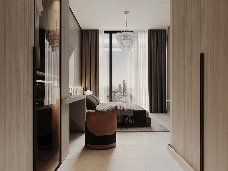 The Fifth Tower by Object 1 in Jumeirah Village Circle stands as a striking addition to Dubai's skyline. This 36-floor project offers studios and one to two-bedroom apartments designed with clean lines and modern elements. The Fifth Tower features spaces that flow with ease. Each unit offers a neutral palette and spacious layout, ensuring a calm and inviting atmosphere. Large windows draw in light and frame views of the city. Inside, wood accents and thoughtful finishes add warmth and a sense of home. Residents enter through a welcoming lobby lounge with seating and concierge services. Amenities cater to diverse needs. A pool and kid’s play area provide spaces for leisure, while a gym supports an active lifestyle. An indoor cinema adds a touch of entertainment. Each shared space enhances the living experience, fostering a sense of community. Living at The Fifth Tower at Jumeirah Village Circle means enjoying a blend of urban convenience and peaceful spaces. The thoughtful layout and design choices ensure each home is both functional and pleasing to the eye. It's a place where residents can relax, entertain and thrive. Starting at AED 554K, The Fifth Tower by Object 1 offers studios and one to two-bedroom apartments. The handover is expected in Q4 2026 with a 60/40 payment plan.