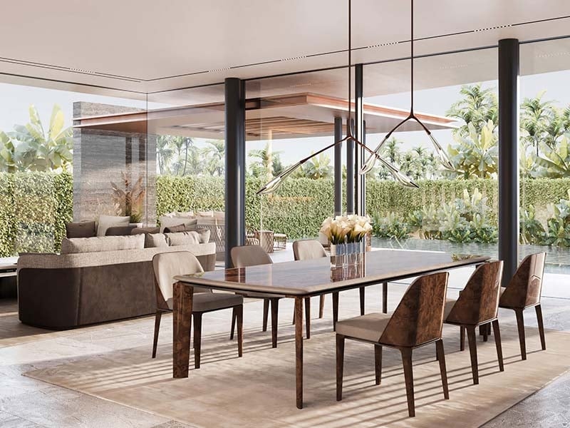 Bentley Mira Villas by Mira is a luxury residential community featuring premium 5-bedroom villas and mansions in the prestigious Meydan District 11, Dubai. These exclusive homes are meticulously designed by Bentley Home, blending classic elegance with modern sophistication. The project offers residents a unique opportunity to live in a space that showcases the timeless craftsmanship of Bentley, complete with hand-crafted furniture and luxury furnishings from renowned brands like Baccarat, Christofle and Gaggenau. Each villa is thoughtfully designed with three distinct interior styles: Traditional, Formal, and Contemporary, allowing homeowners to customize their living spaces according to personal preferences. Spanning between 7,212 and 15,070 square feet, the villas and mansions offer stunning views of Dubai’s skyline and a serene private lagoon. Residents can enjoy world-class amenities, including a bespoke gymnasium, infinity pool, kids’ play areas, and exclusive clubhouses. The crystal lagoon and sunbathing terraces provide perfect spaces for relaxation and luxury living. Located in the heart of Meydan District 11, Bentley Mira Villas offers exceptional connectivity to Dubai’s major landmarks such as Downtown Dubai, Burj Khalifa, and Dubai International Airport. The vibrant community is surrounded by parks, schools, and leisure areas, making it ideal for families and professionals. Starting at AED 20M, Bentley Mira Villas at Meydan District 11 offers 5-bedroom villas and mansions. The handover is expected in Q1 2026 with a 50/50 payment plan.