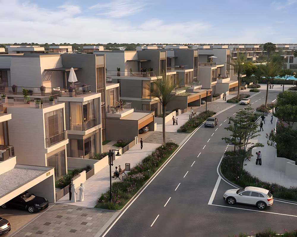A new vision of modern living unfolds in Dubai South. Residences at South Bay range from expansive 3-bedroom townhouses to palatial 7-bedroom mansions, each a haven crafted for comfort and grand living. Open floor plans bathe interiors in natural light, while sprawling private gardens extend living areas outdoors. Townhouses boast rooftop terraces, perfect for starlit gatherings.  For those seeking the ultimate indulgence, a limited collection of waterfront villas and expansive mansions offer a private sanctuary beside a 3-kilometer crystal lagoon. Residents unwind amidst a wealth of amenities. A fully equipped gym caters to fitness enthusiasts, while a beach clubhouse beckons with lazy afternoons. Lush parks and meditation gardens provide tranquil escapes, while children find joy in dedicated playgrounds. Jogging tracks weave through the development and pedestrian-friendly spaces encourage exploration. A nearby shopping mall offers convenient retail therapy. Perfectly positioned, South Bay boasts direct access to EXPO Road and a five-minute drive to Dubai World Central Airport and EXPO 2020. The development enjoys excellent connectivity to Al Khail and Umm Sequim with planned metro and Etihad Rail connections further enhancing accessibility. Starting at 3.3 million AED, South Bay offers a collection of townhouses, villas and mansions. Homes are scheduled for handover in Q3 2026 with a flexible 60/40 payment plan available.
