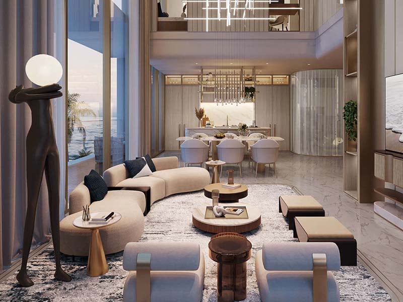 Beach Walk Residence 3 by Imtiaz is a luxurious residential project located in the tranquil Dubai Islands, Deira. This stunning development offers a selection of 1 to 2-bedroom apartments and 3-bedroom penthouses, all thoughtfully designed to evoke a resort-like atmosphere. Each residence is beautifully decorated in neutral tones with aquamarine accents and golden finishes, blending modern elegance with coastal living. High-end Miele appliances and smart home security systems complete the interiors, offering both style and convenience. The project boasts a variety of premium amenities, including indoor and infinity swimming pools, a well-equipped gym, a yoga room, and a serene zen garden. Families will appreciate the children's play area, while additional features like valet parking, a clubhouse, and barbecue areas ensure a lifestyle of comfort and leisure. Beach Walk Residence 3 is designed to promote both relaxation and community engagement. Strategically located in Dubai Islands, Beach Walk Residence 3 offers easy access to major attractions. Nakheel Mall is just 2 minutes away, while the Beachfront Market is a short 5-minute drive. Dubai International Airport is only 10 minutes by car, ensuring excellent connectivity for residents. Starting at AED 1.8M, Beach Walk Residence 3 at Dubai Islands offers 1- to 3- bedroom apartments and penthouses. The handover is expected in Q2 2026 with a 60/40 payment plan.