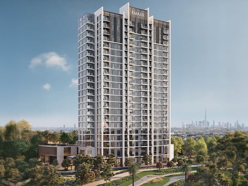 Golf Hillside by Emaar Properties represents a distinguished addition to Dubai Hills Estate, offering 1 to 3-bedroom apartments with awe-inspiring views of the Dubai Hills Golf Course and the city skyline. Each apartment is designed with expansive layouts and finishes of the highest quality, allowing natural light to fill the interiors and create a warm, welcoming atmosphere. Set in the very heart of Dubai Hills, Golf Hillside provides residents with effortless access to Dubai Hills Mall, the Golf Club and vast, open parks, while maintaining excellent connectivity to Downtown Dubai and Dubai Marina. Its prime location places every urban convenience within easy reach, while still offering a peaceful retreat from the city’s fast-paced lifestyle. This development is the perfect embodiment of modern living seamlessly combined with the calming presence of nature. It harmoniously blends the convenience of urban life with expansive, serene surroundings, offering a refuge from the hustle and bustle of city life. The range of amenities available is designed to enhance well-being and leisure, including a fully equipped gymnasium, a dedicated children’s play area, a versatile multipurpose room and an elevated podium deck with a swimming pool. Starting at AED 1.47M, Golf Hillside offers an attractive 80/20 payment plan, with handover scheduled for Q4 2028.