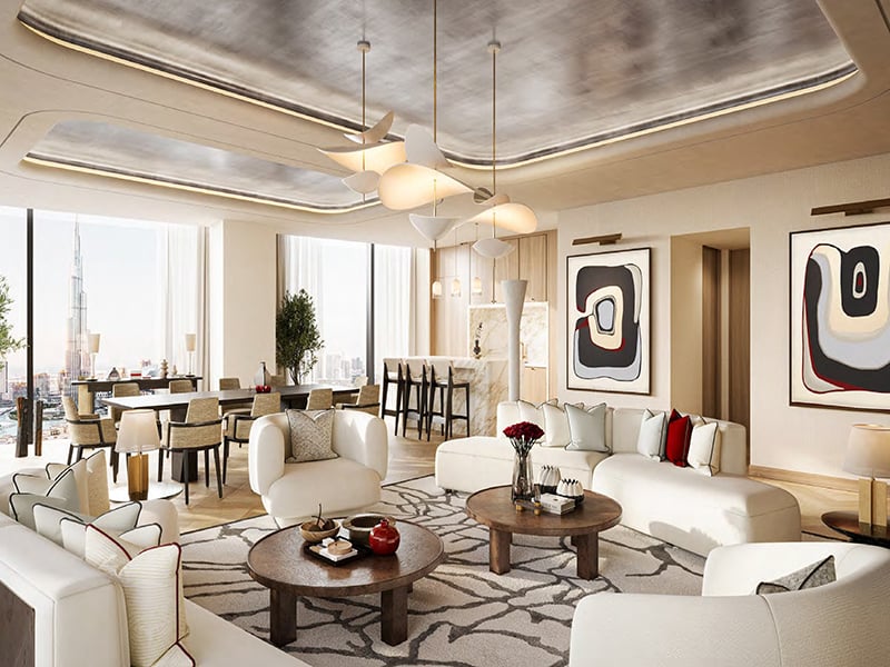 Baccarat Hotel & Residences Tower 2 by Shamal introduces an elevated standard of living in Downtown Dubai, featuring 2 to 4-bedroom hotel apartments. This striking twin-tower design, with its angular glass façade, creates a commanding presence while offering sweeping views of the Burj Khalifa and Dubai Frame. The interiors feature expansive living areas and thoughtfully integrated design elements. Bedrooms offer private retreats while the kitchens boast sophisticated detailing. Every space is meticulously planned to reflect the refined lifestyle associated with the Baccarat name. Enjoy an array of curated amenities, including a state-of-the-art gymnasium, a temperature-controlled swimming pool, and landscaped gathering spaces designed for relaxation and socializing. Dedicated BBQ areas and exclusive dining venues add to the convenience, while personalized à la carte services ensure an unparalleled living experience. Starting from AED 22M, Baccarat Hotel & Residences Tower 2 offers a curated selection of spacious 2 to 4-bedroom hotel apartments. With a flexible 60/40 payment plan , the project is set for handover in Q2 2027.