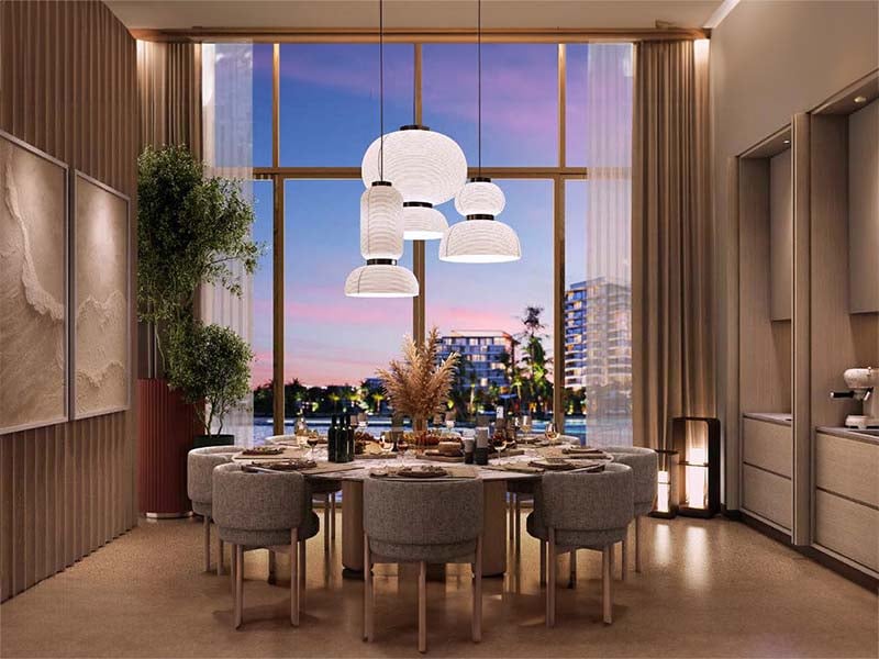 Bay Grove Residences by Nakheel offers a luxurious waterfront lifestyle in the heart of Dubai Islands. This stunning development features premium 1, 2 and 3-bedroom apartments, as well as exquisite 4-bedroom penthouses. Each residence is thoughtfully designed with spacious layouts, incorporating natural light and elegant finishes, creating a serene atmosphere. The interiors boast soft tones, warm wood accents and high-quality materials, ensuring a perfect blend of comfort and sophistication. Residents at Bay Grove Residences can indulge in a wide array of world-class amenities. The property includes an impressive infinity pool overlooking the ocean, beautifully landscaped podium gardens, a state-of-the-art fitness center and a dedicated kids’ play area. Additionally, the exclusive clubhouse and residents' lounge provide an elegant space for social gatherings and events, fostering a sense of community among residents. Located on Dubai Islands, Bay Grove Residences offers easy access to 20 kilometers of pristine beaches and a vibrant lifestyle surrounded by nature. The new Infinity Bridge connects these islands to the city, enhancing accessibility and convenience. Residents will appreciate the balance between urban living and tranquil coastal charm. Starting at AED 1.85M, Bay Grove Residences at Dubai Islands offers 1 to 3-bedroom apartments with handover expected in Q3 2028 and a 80/20 payment plan.