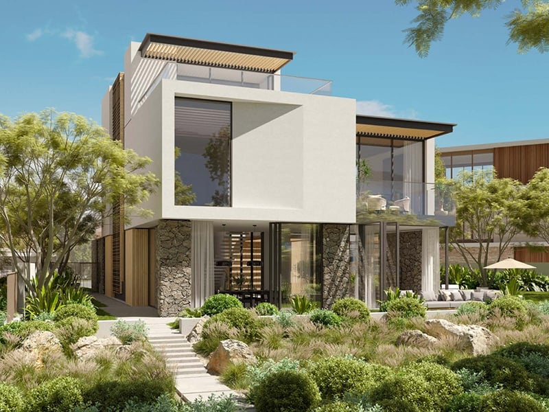 The Acres II by Meraas presents an exclusive collection of 5 to 7-bedroom villas, starting at AED 13.5M. A harmonious blend of elegance and sophistication, these homes offer expansive layouts designed for those who value both space and privacy. The villas are masterfully crafted, with large, open living areas that flow effortlessly into one another, creating a sense of freedom and fluidity. The gourmet kitchens, equipped with the finest finishes, offer a seamless transition into living and dining spaces, making them perfect for both intimate gatherings and larger social occasions. Luxurious bedrooms are generously proportioned, each featuring bespoke wardrobes, while the bathrooms are elegantly designed with top-tier fixtures and finishes. Surrounded by pristine landscaping, the community offers a range of exceptional amenities, including a lagoon clubhouse, a tranquil community park and a wellness-focused juice bar. A primary school adds convenience, ensuring that families can live in a setting that offers both peace and accessibility. Starting at AED 13.5M, The Acres II by Meraas offers 5 to 7-bedroom standalone villas. The handover is expected in Q4 2027 with a 65/35 payment plan.