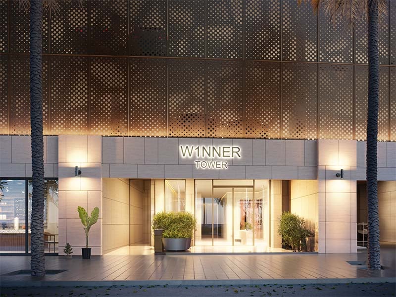 In the heart of Jumeirah Village Triangle, W1nner Tower stands tall as an embodiment of refined living. This boutique architectural masterpiece, spanning 26 stories, graces the skyline with its distinctive elegance and exclusivity.  Designed for the select few, W1nner Tower offers a residential experience like no other within one of Dubai’s most welcoming communities. With just seven residences per floor, W1nner Tower strikes a balance between intimacy and grandeur, redefining the standard of luxury living. Each meticulously crafted level ensures residents not only relish the privacy of their surroundings but also immerse themselves in captivating vistas and abundant natural light. W1nner Tower offers a diverse range of over 20 cutting-edge amenities. From a fully-equipped gymnasium to serene swimming pools, verdant parks to dedicated jogging tracks, the tower provides residents with ample opportunities for fitness and relaxation. Rooted in sustainability, W1nner Tower integrates green building practices at its core. Energy-efficient appliances, water-conserving fixtures and a concerted effort to minimize its carbon footprint underscore its commitment to a responsible future.  Starting at an accessible AED 1M, W1nner Tower by Object 1 offers 1 & 2-bedroom apartments. The handover is expected in Q1 2026 with a flexible 60/40 payment plan.