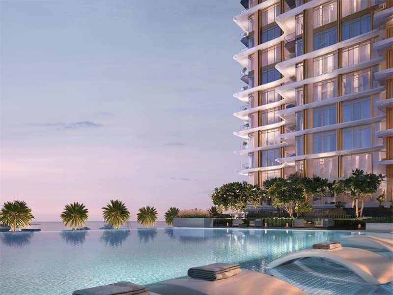 Marina Views unfolds at the heart of Rashid Yachts & Marina, a captivating hub where the vibrant energy of Dubai meets the tranquility of waterfront living. Here, expansive windows within each residence frame breathtaking panoramas of the marina, creating a seamless connection to the surrounding beauty. Open floor plans bathed in natural light set the stage for a modern lifestyle. Sleek kitchens, featuring premium appliances and ample counter space, invite culinary exploration. Masterfully crafted bathrooms offer a haven for relaxation, boasting high-quality fixtures and elegant finishes. Each residence features generous closet space, ensuring a clutter-free environment. Step onto your private balcony and witness the captivating sunrise paint the marina with vibrant hues. Gaze upon the city's dazzling lights come nightfall or simply bask in the endless panorama that unfolds before you. Beyond your private sanctuary, Marina Views boasts a curated selection of amenities designed to enhance well-being. State-of-the-art fitness facilities cater to various exercise preferences, offering the perfect space to maintain an active lifestyle. Infinity pools with breathtaking views create an idyllic spot for relaxation while dedicated children's play areas offer a haven for young residents.