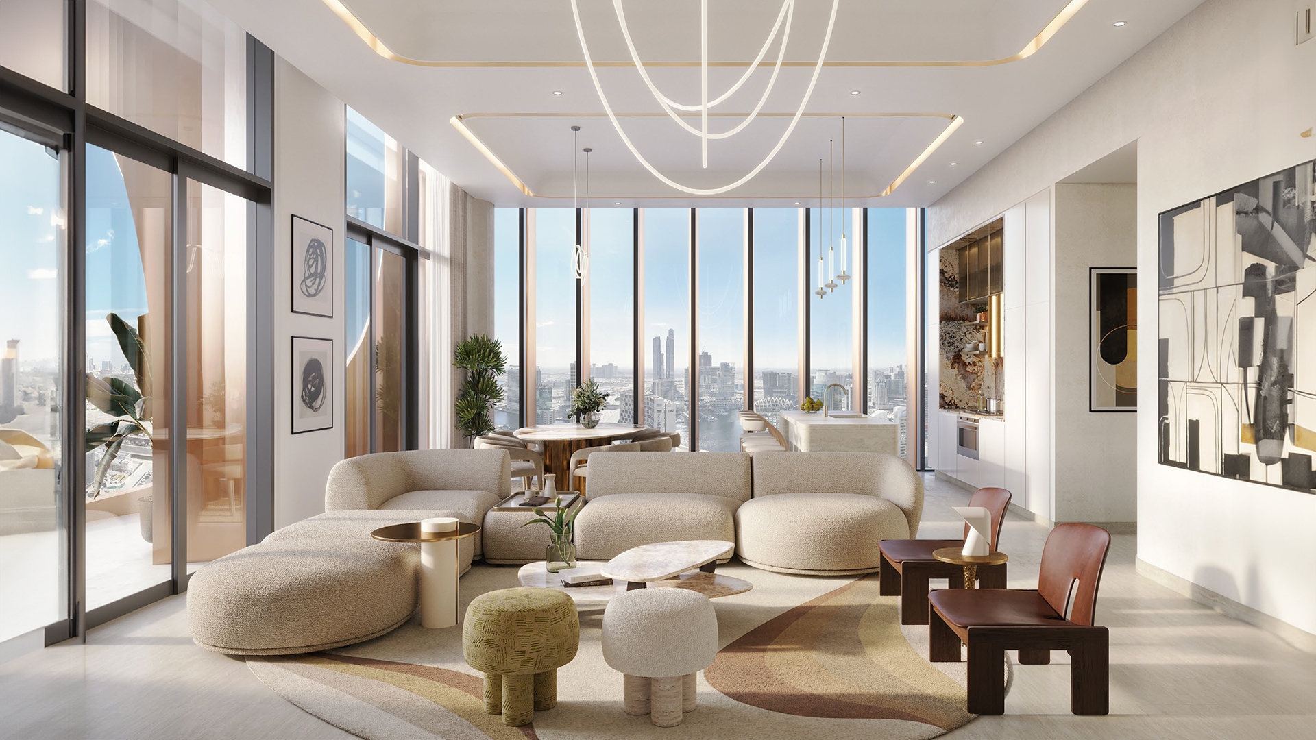 One Residence by Ginco Properties reimagines residential living in Downtown Dubai. With studio and 1 to 2 bedroom apartments, the project is designed to merge modern comforts with the energy of the city. One Residence places residents in the center of Downtown's lively scene while providing a tranquil home base that reflects contemporary urban elegance. At One Residence, the architectural design is characterized by a seamless integration into the vibrant cityscape. The building's façade features a contemporary design with a sophisticated blend of textures that complement its surroundings. The residential units at One Residence are meticulously planned to offer a refined living experience. Spacious layouts, thoughtfully chosen finishes and well-designed floor plans contribute to a sense of calm and comfort. Residents can enjoy expansive windows that frame views of the cityscape, providing a connection to the dynamic environment outside while ensuring a serene retreat within. One Residence also features a selection of amenities including a state-of-the-art fitness center, a dedicated yoga studio and a large infinity pool, catering to a range of wellness and recreational needs.