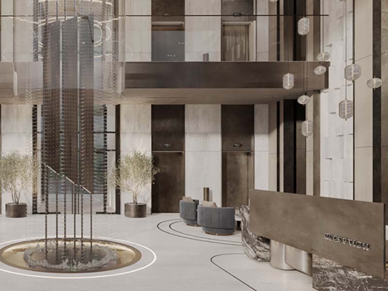 Hammock Park by Divine One brings Miami Beach flair to Wasl Gate, Dubai. This residential project blends stylish interiors with resort-like amenities in a vibrant urban setting. Inside, studios and one to two-bedroom apartments showcase thoughtful design. Living spaces flow seamlessly, bathed in natural light. Kitchens feature islands, soft-close drawers and German appliances. Bathrooms boast rain showers and Bagno Design fittings. Private balconies extend living areas outdoors, offering community views. Smart home features and track lighting allow residents to tailor their environment. Warm floors, eco-conscious materials and energy-efficient systems blend comfort with sustainability. Fully furnished options provide move-in ready homes. Beyond the apartments, Hammock Park offers a world of leisure. A sandy lagoon and swimming pools invite relaxation. Sports enthusiasts can enjoy tennis, basketball and padel courts. An outdoor beach cinema and BBQ areas foster community connections. For tranquility, a Zen yoga garden provides a peaceful retreat. The top floor houses the Elevate Hub, featuring a co-working space, gaming zone, gym, sauna and steam room. Solar-paneled pergolas showcase the project's green commitment.