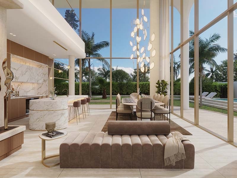 At the heart of Ocean House by Ellington Properties lies a commitment to exquisite oceanside living. Within this haven, a diverse range of 2 to 6-bedroom apartments, duplexes and penthouses awaits. As you step into the lobby, you'll be greeted by a minimalist hotel-like ambiance, defined by a double-height ceiling and elegant neutral decor. Lush greenery enhances the welcoming atmosphere, creating a serene sanctuary for residents and guests alike. Inside, these thoughtfully crafted abodes open to a world of contemporary elegance. With spacious designs and sophisticated neutral palettes, the interiors of Ocean House exude tranquility and sophistication. Floor-to-ceiling windows flood the space with natural light, offering residents breathtaking views of the surroundings. As you explore further, you'll find yourself drawn to the lush private pools and gardens, offering a tranquil retreat amidst the bustling city. Designed with utmost privacy and serenity in mind, these outdoor spaces provide residents with a sanctuary to relax and unwind. Venturing beyond the confines of your home, you'll encounter a wealth of private club-inspired amenities, including a 50-meter Olympic swimming pool, a wellness studio, clubhouse and cinema room.  Starting at AED 9.5M, Ocean House by Ellington Properties offers 2 to 6-bedroom apartments, duplexes and penthouses. The handover is expected in Q2 2026 with a 70/30 payment plan.