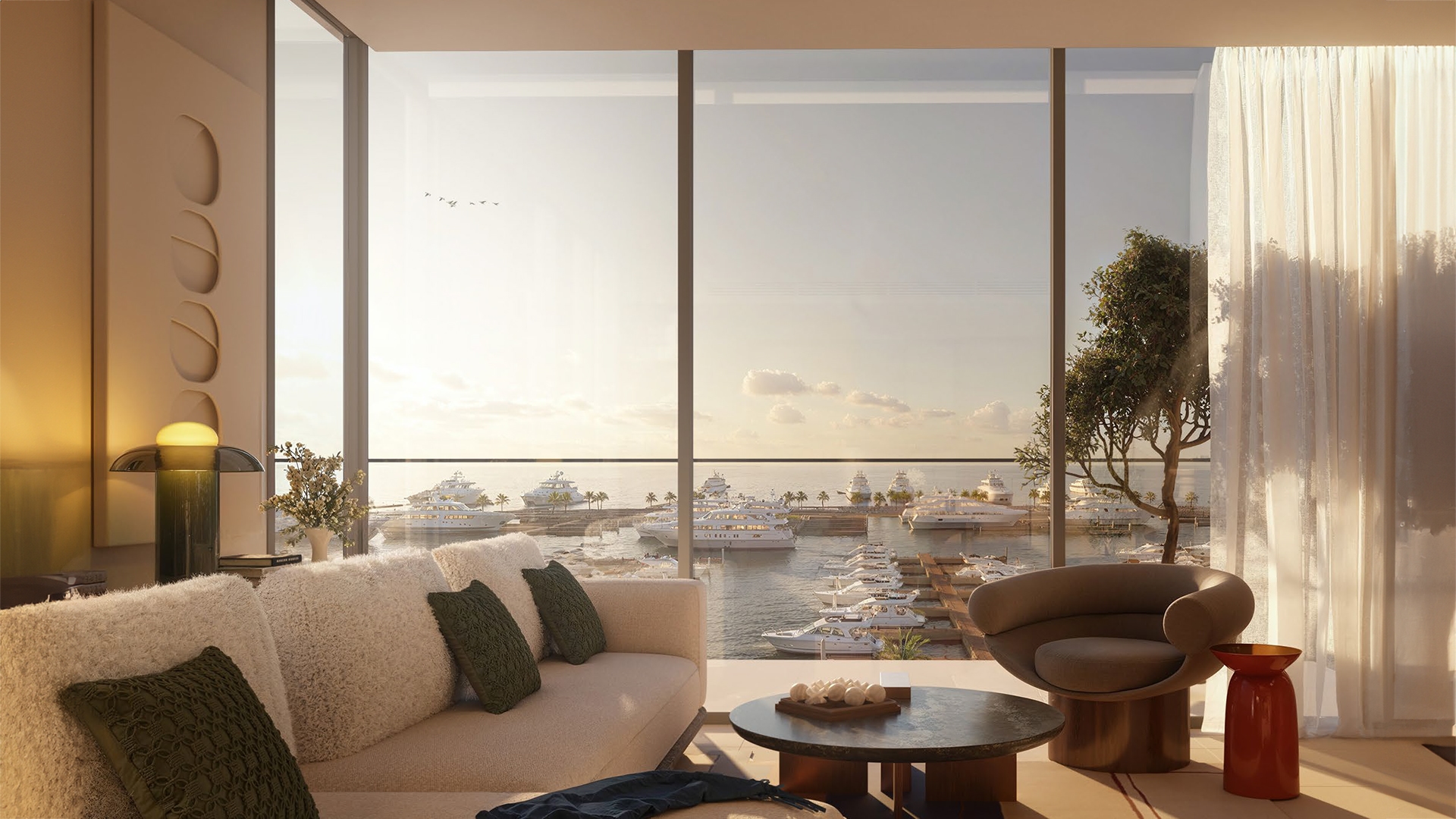 Marina Views unfolds at the heart of Rashid Yachts & Marina, a captivating hub where the vibrant energy of Dubai meets the tranquility of waterfront living. Here, expansive windows within each residence frame breathtaking panoramas of the marina, creating a seamless connection to the surrounding beauty. Open floor plans bathed in natural light set the stage for a modern lifestyle. Sleek kitchens, featuring premium appliances and ample counter space, invite culinary exploration. Masterfully crafted bathrooms offer a haven for relaxation, boasting high-quality fixtures and elegant finishes. Each residence features generous closet space, ensuring a clutter-free environment. Step onto your private balcony and witness the captivating sunrise paint the marina with vibrant hues. Gaze upon the city's dazzling lights come nightfall or simply bask in the endless panorama that unfolds before you. Beyond your private sanctuary, Marina Views boasts a curated selection of amenities designed to enhance well-being. State-of-the-art fitness facilities cater to various exercise preferences, offering the perfect space to maintain an active lifestyle. Infinity pools with breathtaking views create an idyllic spot for relaxation while dedicated children's play areas offer a haven for young residents.