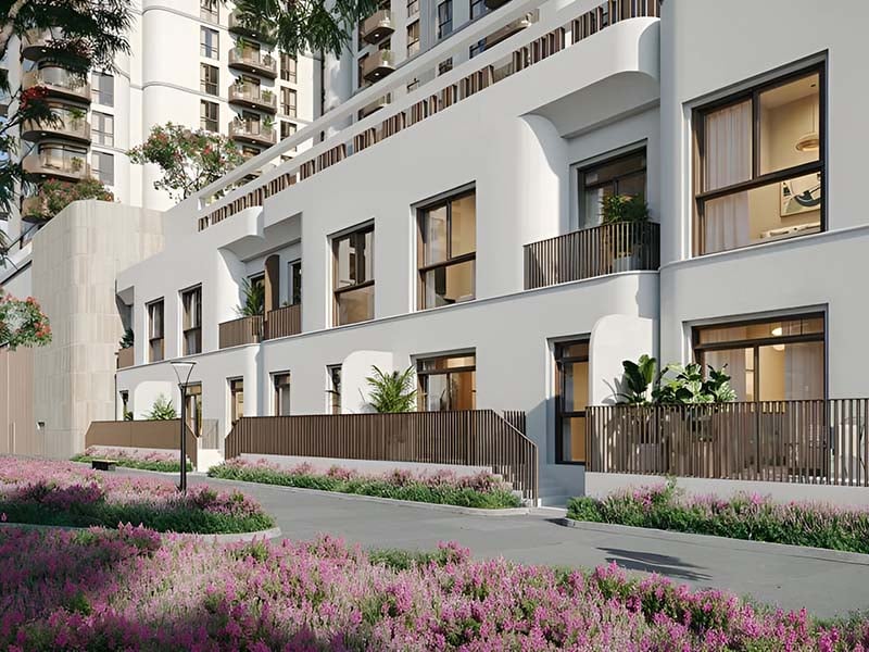 Savannah by Nshama rises in Town Square, offering homes that blend urban living with natural elements. The project features apartments with 1 to 3 bedrooms, each designed to maximize space and light. Large windows frame views of the surrounding greenery and create bright interiors. Inside, the apartments boast clean lines and neutral tones. Kitchens come equipped with modern appliances and ample counter space. Built-in wardrobes provide storage solutions while porcelain floors add a touch of elegance. Residents can unwind in the central park or explore the network of jogging and cycling paths. The development includes a swimming pool, gym and play areas for children. These spaces encourage an active lifestyle and foster a sense of community among neighbors. Savannah at Town Square puts residents close to cafes, shops and outdoor areas. The project aims to create a balanced environment where people can live, work and relax without leaving their neighborhood. The thoughtful design extends to every corner of Savannah. Common areas offer spaces for socializing and relaxation. Landscaped gardens provide pockets of nature throughout the development. The architecture blends contemporary style with functional design, creating a cohesive and appealing aesthetic.