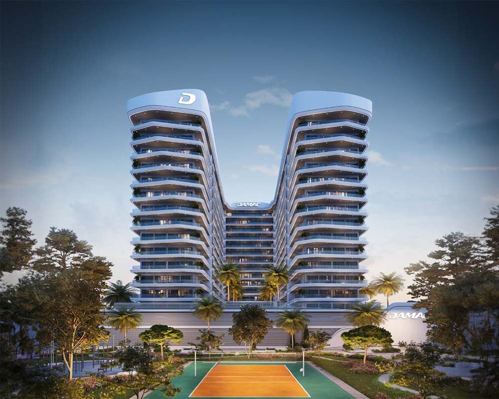 Carve your sanctuary in the heart of the city. Elo 2, a twin-tower development by Damac, rises amidst landscaped gardens, offering one and two-bedroom havens. Modern facades blend with lush greenery, creating a calming counterpoint to the urban energy below. Step inside your haven. Expansive balconies open to serene parklands, while sleek design prioritizes comfort and style. Though conveniently located with access to major highways, Elo 2 fosters a peaceful escape. Unwind and connect. The podium level buzzes with activity. Dive into the pool with a swim-up bar, challenge yourself on the climbing wall or gather under the stars for a barbecue. A state-of-the-art gym caters to fitness goals, while a dedicated kids' play area and outdoor cinema spark family fun. Elo 2 becomes your launchpad to a vibrant community. Damac Hills 2, a sprawling master community, offers everything you need at your doorstep. From supermarkets to a wave surfing simulator at Malibu Beach, the options are endless. Sports facilities, open gyms and yoga spaces cater to active lifestyles, while an amphitheater and courts provide space for social gatherings. Starting at AED 547,000, Elo 2 offers a tranquil escape within a bustling city.  Handover is expected in Q4 2026 with a flexible 70/30 payment plan.