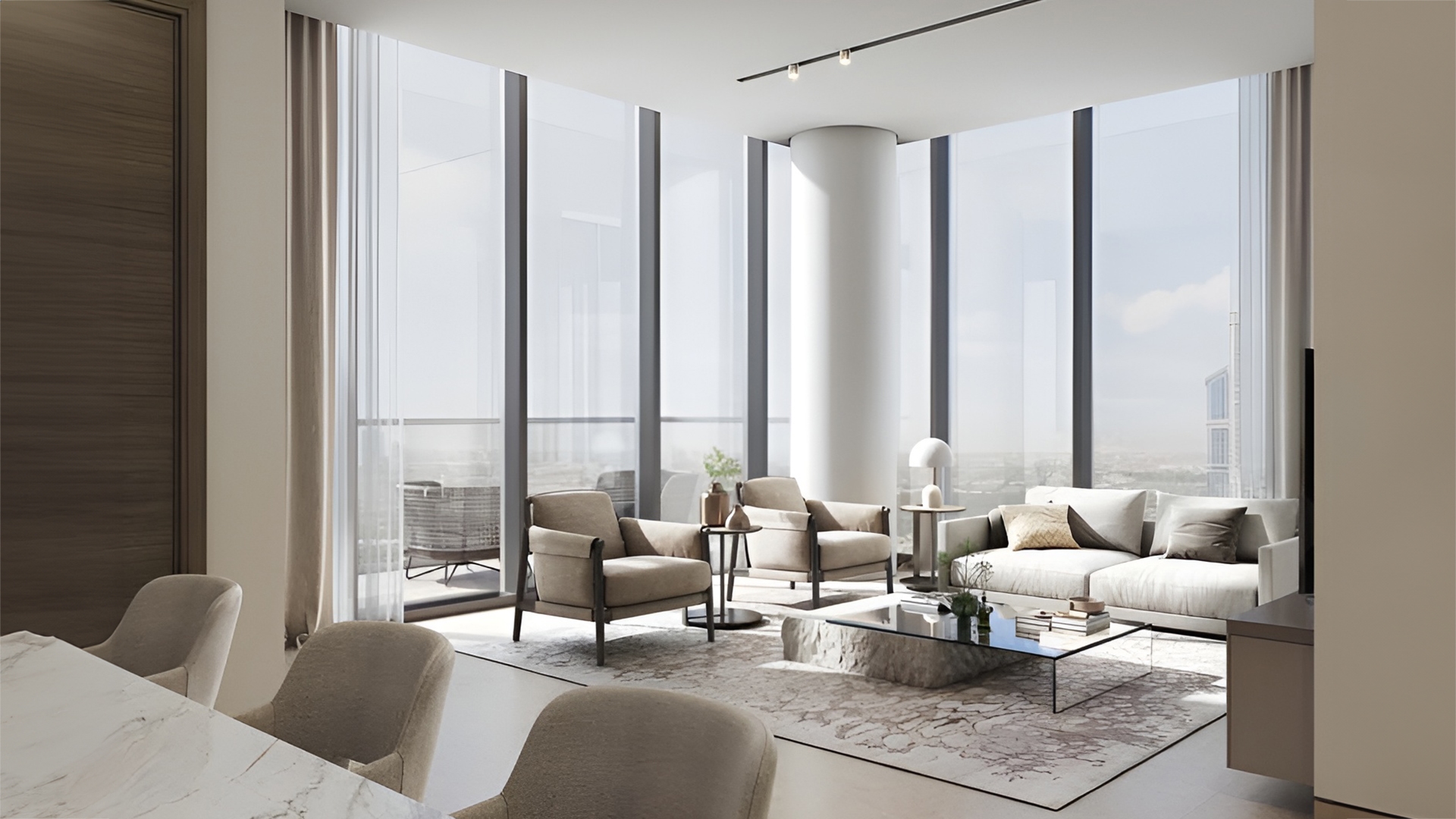 Skyscape Altius by Sobha Realty rises in Sobha Hartland II. It offers a blend of modern design and urban charm. The tower stands tall with 85 stories, each crafted to provide a sense of space and light. Here, every home opens to views of clear waters and the vibrant cityscape. The balance between natural beauty and urban life is seamless. Inside, you will find spaces designed for comfort and elegance. The layout of each apartment reflects a thoughtful approach to living. From one-bedroom to three-bedroom options, each home caters to different needs and preferences. The interiors showcase a blend of form and function, creating spaces that are both stylish and practical. Skyscape Altius at Sobha Hartland II offers more than just a place to live. It provides a lifestyle where the details matter. The open spaces and high ceilings add to the feeling of freedom and light. The views from the windows are more than just a sight; they are part of the living experience. This project is designed for those who seek both tranquility and connection to the city's pulse.