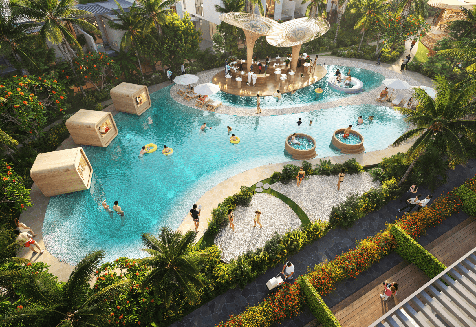 Sun City by Damac Properties opens a new chapter in Dubailand, showcasing a collection of four- and five-bedroom townhouses designed for modern comfort. Each townhouse offers spacious interiors that emphasize both practicality and relaxation. Expansive glass façades create a seamless transition between indoor and outdoor areas, bathing the interiors in natural light and providing stunning views of the surrounding greenery. Set amidst beautifully landscaped grounds, these townhouses are crafted with natural materials that foster a strong connection to the environment. Private gardens and inviting outdoor terraces extend the living space, perfect for family gatherings and quiet evenings. The community’s location provides effortless access to major highways, linking residents to key attractions, shopping areas and leisure venues. This strategic placement enhances daily living while maintaining a peaceful atmosphere. Alongside their refined design, the townhouses at Sun City promote wellness and an active lifestyle. Residents can engage in various outdoor activities, supported by amenities that encourage relaxation and physical engagement. The integration of nature-inspired elements throughout the community enriches the living experience, allowing residents to enjoy a balanced and harmonious lifestyle. Starting at AED 2.5M, Sun City offers four- and five-bedroom townhouses. The handover is expected in Q1 2028 with a 20/80 payment plan.