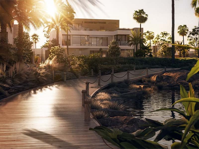 Verdes by Haven takes root in Dubailand, its presence a whisper of serenity amidst urban rhythms. The project's design speaks to those seeking harmony between city life and nature's embrace. Homes at Verdes range from one to three bedrooms. Each space opens to views that stretch beyond walls, inviting the outside in. Interiors flow with intention. Natural light plays across surfaces, transforming with the day's passage. The heart of Verdes beats in its shared spaces. A stream meanders through the grounds, its gentle sounds a backdrop to daily life. Gardens bloom with carefully chosen flora, creating pockets of tranquility. Fitness areas blend seamlessly with the landscape, encouraging movement in nature's embrace. Verdes by Haven nurtures both body and mind. The wellness center houses equipment that challenges and restores. Yoga decks invite moments of stillness. Here, the pursuit of well-being becomes second nature. Beyond Verdes by Haven, Dubailand unfolds. The Al Habtoor Polo Club offers a unique backdrop, its manicured fields a striking contrast to the urban landscape. Here, the bustle of Dubai feels distant, yet remains within reach.  Starting at AED 990K, Verdes by Haven offers 1-3 bedroom apartments. The handover is expected in Q2 2028 with a 60/40 payment plan.