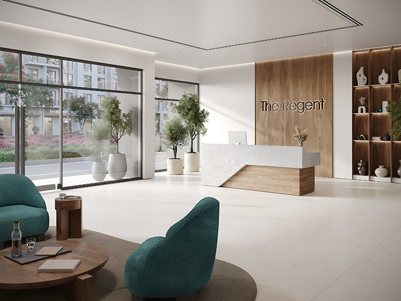 The Regent Residences by Nshama brings a perfect blend of modern urban living to Town Square Dubai. Featuring studio, 1, 2 and 3-bedroom apartments, this development is designed to meet the needs of contemporary lifestyles while fostering a vibrant community atmosphere. Residents can immerse themselves in a refreshing neighborhood experience, enriched by landscaped parks, social spaces and a range of luxury amenities. The thoughtfully designed environment creates a sense of balance and connection, making it a thriving hub of activity and relaxation. The apartments at The Regent Residences are crafted with premium interiors that combine sleek aesthetics with practical functionality. Expansive layouts and refined details ensure privacy, comfort and an elevated living experience. An active lifestyle is easily attainable with access to cycling trails, jogging tracks, fitness centers and children’s play areas. Located in the heart of Town Square Dubai, this development offers convenient access to dining outlets, retail shops and lush parks. Its prime location ensures residents are well-connected to key attractions and Dubai’s dynamic cultural landscape, all within a short drive. With prices starting at AED 630,000, The Regent Residences is set for handover in Q2 2025 and features a flexible 50/50 payment plan.