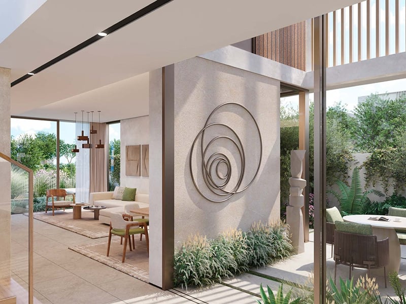 The Acres II by Meraas presents an exclusive collection of 5 to 7-bedroom villas, starting at AED 13.5M. A harmonious blend of elegance and sophistication, these homes offer expansive layouts designed for those who value both space and privacy. The villas are masterfully crafted, with large, open living areas that flow effortlessly into one another, creating a sense of freedom and fluidity. The gourmet kitchens, equipped with the finest finishes, offer a seamless transition into living and dining spaces, making them perfect for both intimate gatherings and larger social occasions. Luxurious bedrooms are generously proportioned, each featuring bespoke wardrobes, while the bathrooms are elegantly designed with top-tier fixtures and finishes. Surrounded by pristine landscaping, the community offers a range of exceptional amenities, including a lagoon clubhouse, a tranquil community park and a wellness-focused juice bar. A primary school adds convenience, ensuring that families can live in a setting that offers both peace and accessibility. Starting at AED 13.5M, The Acres II by Meraas offers 5 to 7-bedroom standalone villas. The handover is expected in Q4 2027 with a 65/35 payment plan.