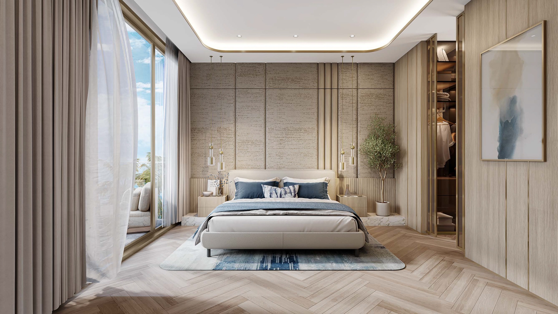 Beach Walk Residence 3 by Imtiaz is a luxurious residential project located in the tranquil Dubai Islands, Deira. This stunning development offers a selection of 1 to 2-bedroom apartments and 3-bedroom penthouses, all thoughtfully designed to evoke a resort-like atmosphere. Each residence is beautifully decorated in neutral tones with aquamarine accents and golden finishes, blending modern elegance with coastal living. High-end Miele appliances and smart home security systems complete the interiors, offering both style and convenience. The project boasts a variety of premium amenities, including indoor and infinity swimming pools, a well-equipped gym, a yoga room, and a serene zen garden. Families will appreciate the children's play area, while additional features like valet parking, a clubhouse, and barbecue areas ensure a lifestyle of comfort and leisure. Beach Walk Residence 3 is designed to promote both relaxation and community engagement. Strategically located in Dubai Islands, Beach Walk Residence 3 offers easy access to major attractions. Nakheel Mall is just 2 minutes away, while the Beachfront Market is a short 5-minute drive. Dubai International Airport is only 10 minutes by car, ensuring excellent connectivity for residents. Starting at AED 1.8M, Beach Walk Residence 3 at Dubai Islands offers 1- to 3- bedroom apartments and penthouses. The handover is expected in Q2 2026 with a 60/40 payment plan.