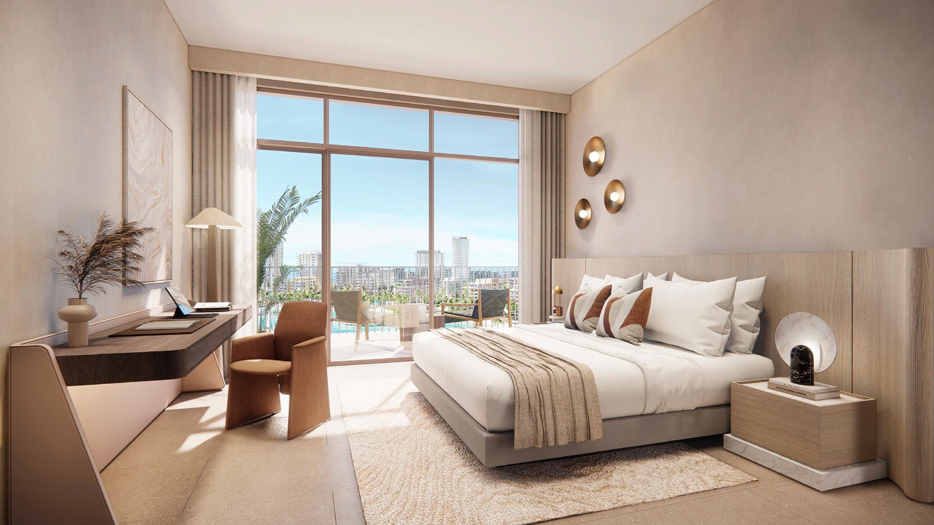 Bay Grove Residences by Nakheel offers a luxurious waterfront lifestyle in the heart of Dubai Islands. This stunning development features premium 1, 2 and 3-bedroom apartments, as well as exquisite 4-bedroom penthouses. Each residence is thoughtfully designed with spacious layouts, incorporating natural light and elegant finishes, creating a serene atmosphere. The interiors boast soft tones, warm wood accents and high-quality materials, ensuring a perfect blend of comfort and sophistication. Residents at Bay Grove Residences can indulge in a wide array of world-class amenities. The property includes an impressive infinity pool overlooking the ocean, beautifully landscaped podium gardens, a state-of-the-art fitness center and a dedicated kids’ play area. Additionally, the exclusive clubhouse and residents' lounge provide an elegant space for social gatherings and events, fostering a sense of community among residents. Located on Dubai Islands, Bay Grove Residences offers easy access to 20 kilometers of pristine beaches and a vibrant lifestyle surrounded by nature. The new Infinity Bridge connects these islands to the city, enhancing accessibility and convenience. Residents will appreciate the balance between urban living and tranquil coastal charm. Starting at AED 1.85M, Bay Grove Residences at Dubai Islands offers 1 to 3-bedroom apartments with handover expected in Q3 2028 and a 80/20 payment plan.
