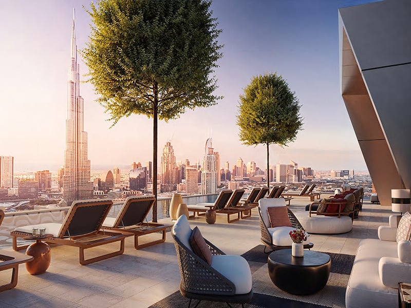 Baccarat Hotel & Residences Tower 2 by Shamal introduces an elevated standard of living in Downtown Dubai, featuring 2 to 4-bedroom hotel apartments. This striking twin-tower design, with its angular glass façade, creates a commanding presence while offering sweeping views of the Burj Khalifa and Dubai Frame. The interiors feature expansive living areas and thoughtfully integrated design elements. Bedrooms offer private retreats while the kitchens boast sophisticated detailing. Every space is meticulously planned to reflect the refined lifestyle associated with the Baccarat name. Enjoy an array of curated amenities, including a state-of-the-art gymnasium, a temperature-controlled swimming pool, and landscaped gathering spaces designed for relaxation and socializing. Dedicated BBQ areas and exclusive dining venues add to the convenience, while personalized à la carte services ensure an unparalleled living experience. Starting from AED 22M, Baccarat Hotel & Residences Tower 2 offers a curated selection of spacious 2 to 4-bedroom hotel apartments. With a flexible 60/40 payment plan , the project is set for handover in Q2 2027.