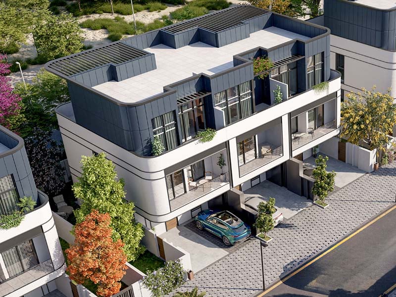 Taormina Village, a residential sanctuary crafted by Reportage Properties, offers a diverse range of thoughtfully designed residences. Here, simplicity and comfort converge to redefine high-end living. Discover a selection of 3 & 4-bedroom townhouses and 3 & 5-bedroom villas, totaling 530 meticulously curated homes. Architectural brilliance defines Taormina Village with each residence meticulously crafted to adhere to the highest international standards of design, quality and space. Embrace a lifestyle of contemporary elegance as you step inside these spacious abodes, where functionality seamlessly blends with modern design elements. Facades adorned with features that epitomize luxury living invite residents to enjoy private balconies, terraces and kitchens designed for culinary experiences. Double glazed windows provide energy efficiency and sound insulation, ensuring optimal comfort in every living space. Beyond the interiors, Taormina Village offers a wealth of amenities and services designed to transform daily life into a recreational retreat. Engage in multi-sport activities or unwind in leisurely designed spaces, where BBQ areas, tennis courts and gyms foster a sense of community. Lush landscapes, jogging tracks and retail outlets further enrich the living experience. Starting at AED 2.8M, Taormina Village by Reportage Properties offers 3 & 4-bedroom townhouses and 3 & 5-bedroom villas. The handover is expected in Q1 2027 with a 30/70 payment plan.