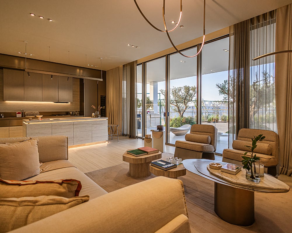 Located in the heart of Mohammed Bin Rashid City, Keturah Reserve Residences by MAG Group offers a stunning collection of 1 to 2-bedroom apartments.  The residences present fully furnished, open-plan designs that discard traditional corridors and hallways. This choice optimizes the flow of passage, creating spaces that feel expansive and interconnected. Here, every corner serves a purpose, contributing to an uncluttered, harmonious living experience. Custom-designed furniture and fixtures enhance the seamless integration of form and function. Thoughtfully curated for each space, they effortlessly blend into the interior, fostering a sense of unrestricted movement.  In a unique marriage of architecture and nature, both the interior and exterior facades of Keturah Reserve are fashioned from the same raw materials and colors. This intentional choice subtly merges the development with the surrounding desert landscape, creating a visual harmony that extends beyond its walls. Strategically located in Meydan, Keturah Reserve Residences holds the distinction of being the only residential development in Dubai with a direct 7-minute link to Downtown. With four separate exits onto the city's main thoroughfares, residents enjoy unparalleled connectivity and accessibility. Starting at AED 3.9M, the handover for Keturah Reserve Residences by MAG Group is anticipated in Q4 2026 with a 60/40 payment plan.