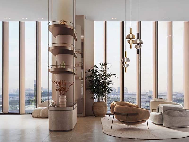 One Residence by Ginco Properties reimagines residential living in Downtown Dubai. With studio and 1 to 2 bedroom apartments, the project is designed to merge modern comforts with the energy of the city. One Residence places residents in the center of Downtown's lively scene while providing a tranquil home base that reflects contemporary urban elegance. At One Residence, the architectural design is characterized by a seamless integration into the vibrant cityscape. The building's façade features a contemporary design with a sophisticated blend of textures that complement its surroundings. The residential units at One Residence are meticulously planned to offer a refined living experience. Spacious layouts, thoughtfully chosen finishes and well-designed floor plans contribute to a sense of calm and comfort. Residents can enjoy expansive windows that frame views of the cityscape, providing a connection to the dynamic environment outside while ensuring a serene retreat within. One Residence also features a selection of amenities including a state-of-the-art fitness center, a dedicated yoga studio and a large infinity pool, catering to a range of wellness and recreational needs.